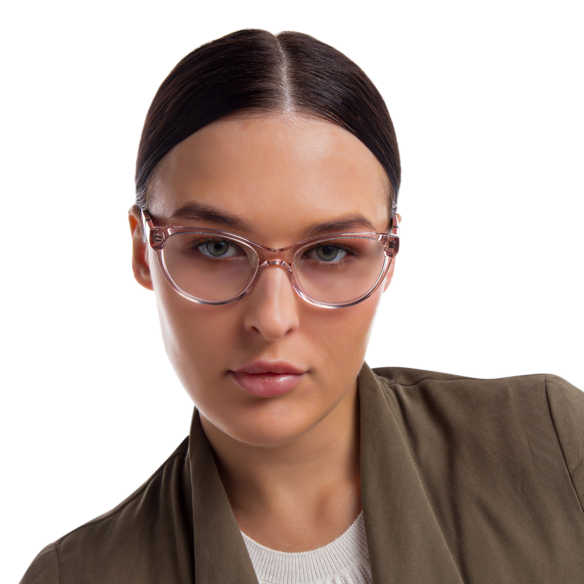 EYE'M Cat Eye Eyeglasses in Pink – Product Photo 5