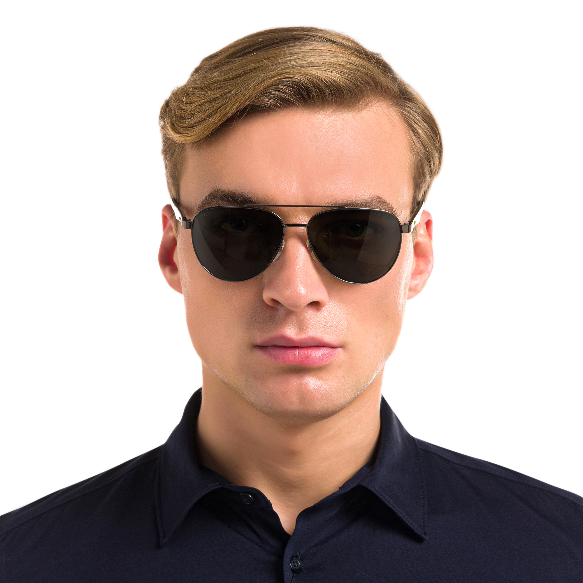 Shop EYE'M Aviator Sunglasses in Grey online.