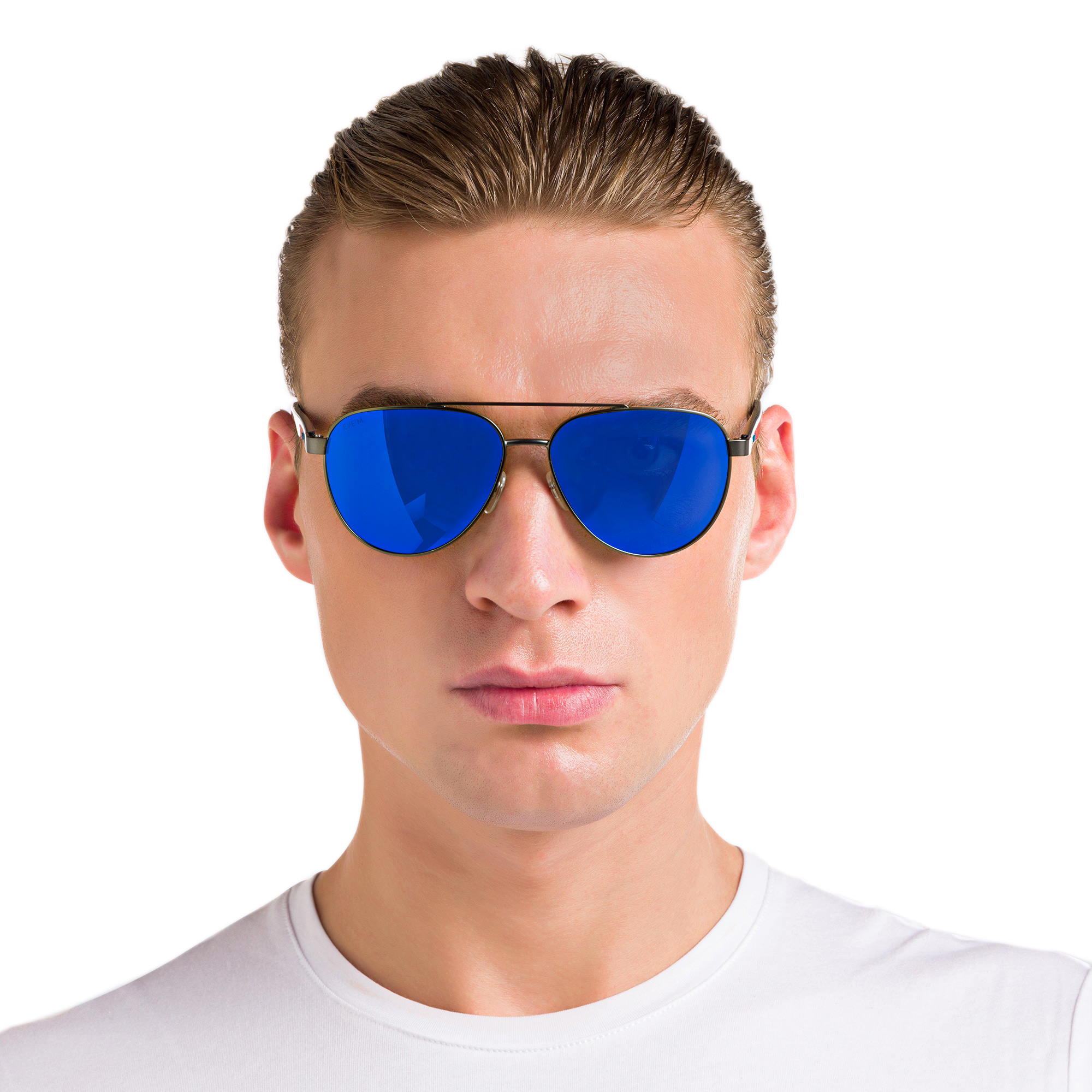 EYE'M Aviator Sunglasses in Grey – Product Photo 5