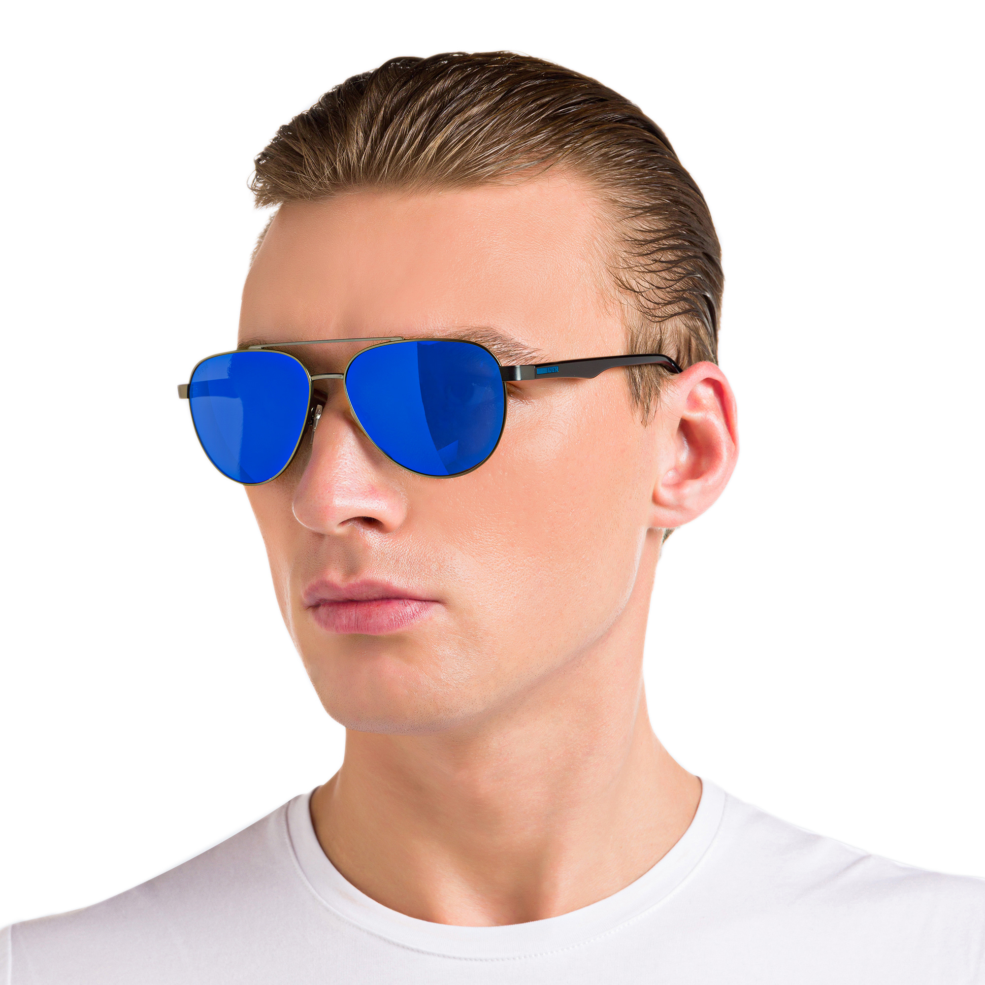 EYE'M Aviator Sunglasses in Grey – Product Photo 6