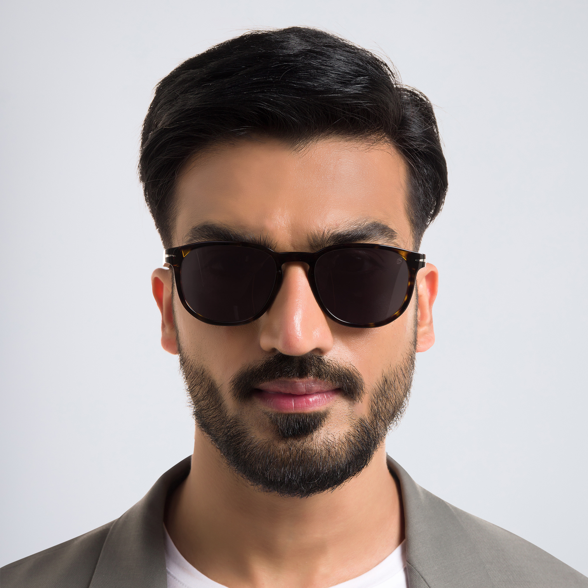 Shop EYE'M Rectangle Sunglasses in Havana online.