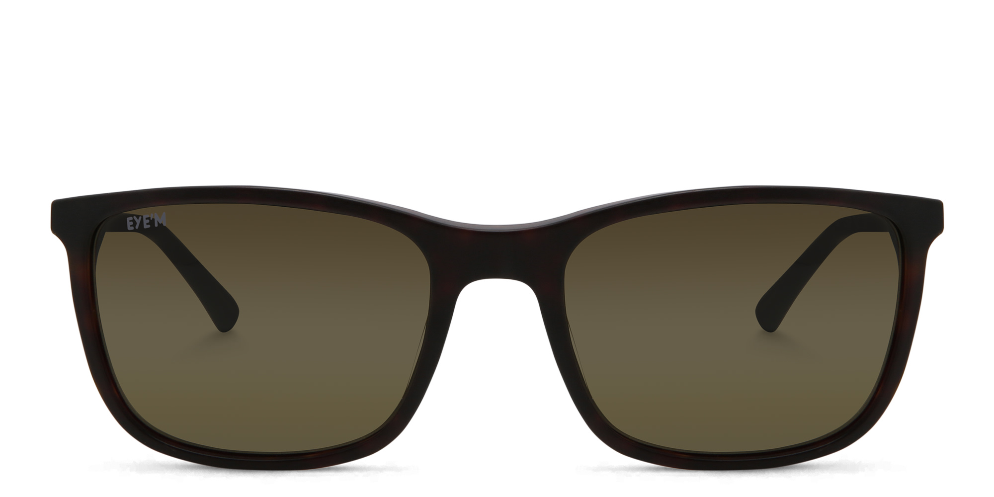 Shop EYE'M Rectangle Sunglasses in Havana online.
