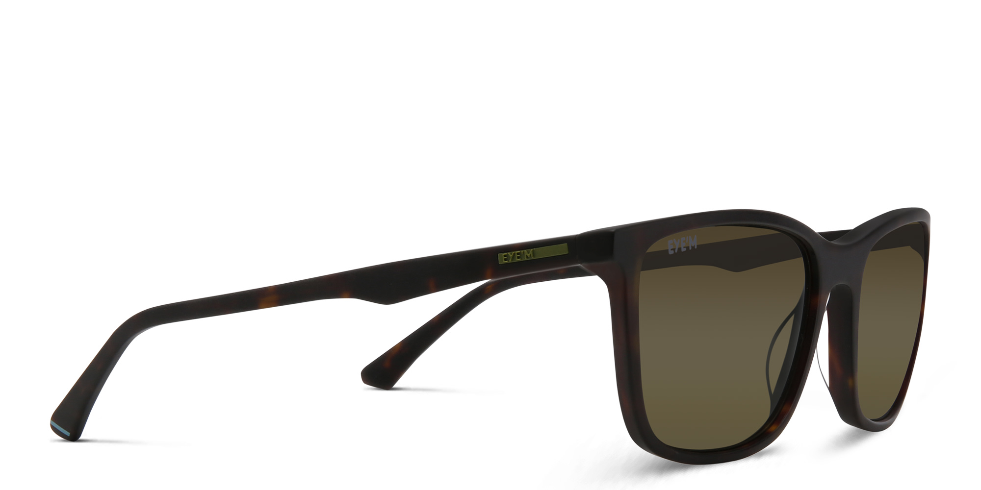 Shop EYE'M Rectangle Sunglasses in Havana online.