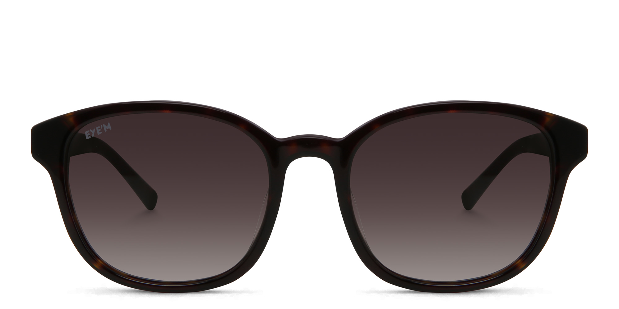 EYE'M Round Sunglasses in Brown – Product Photo 1