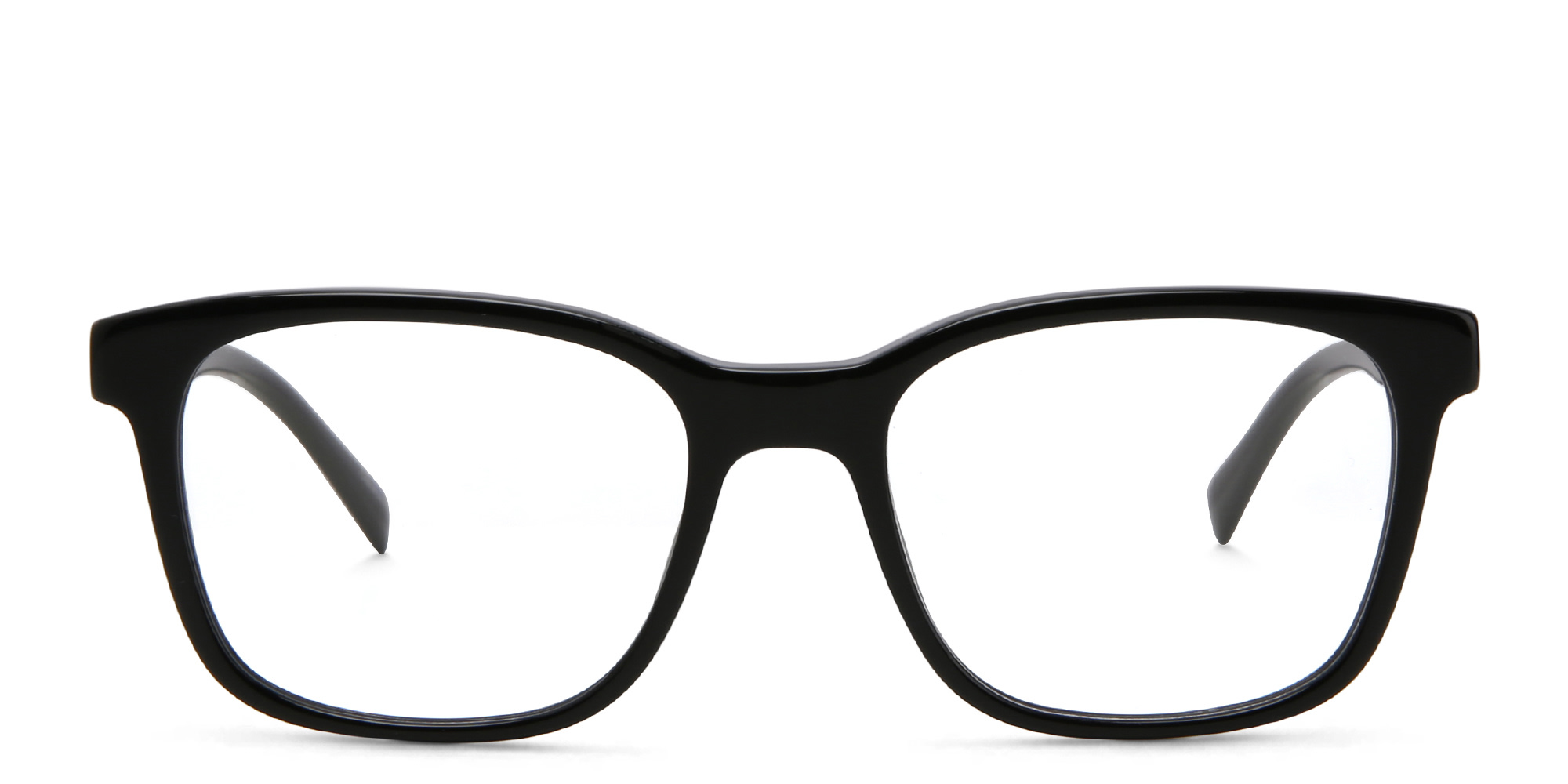 Shop EYE'M Square Eyeglasses in Black online.
