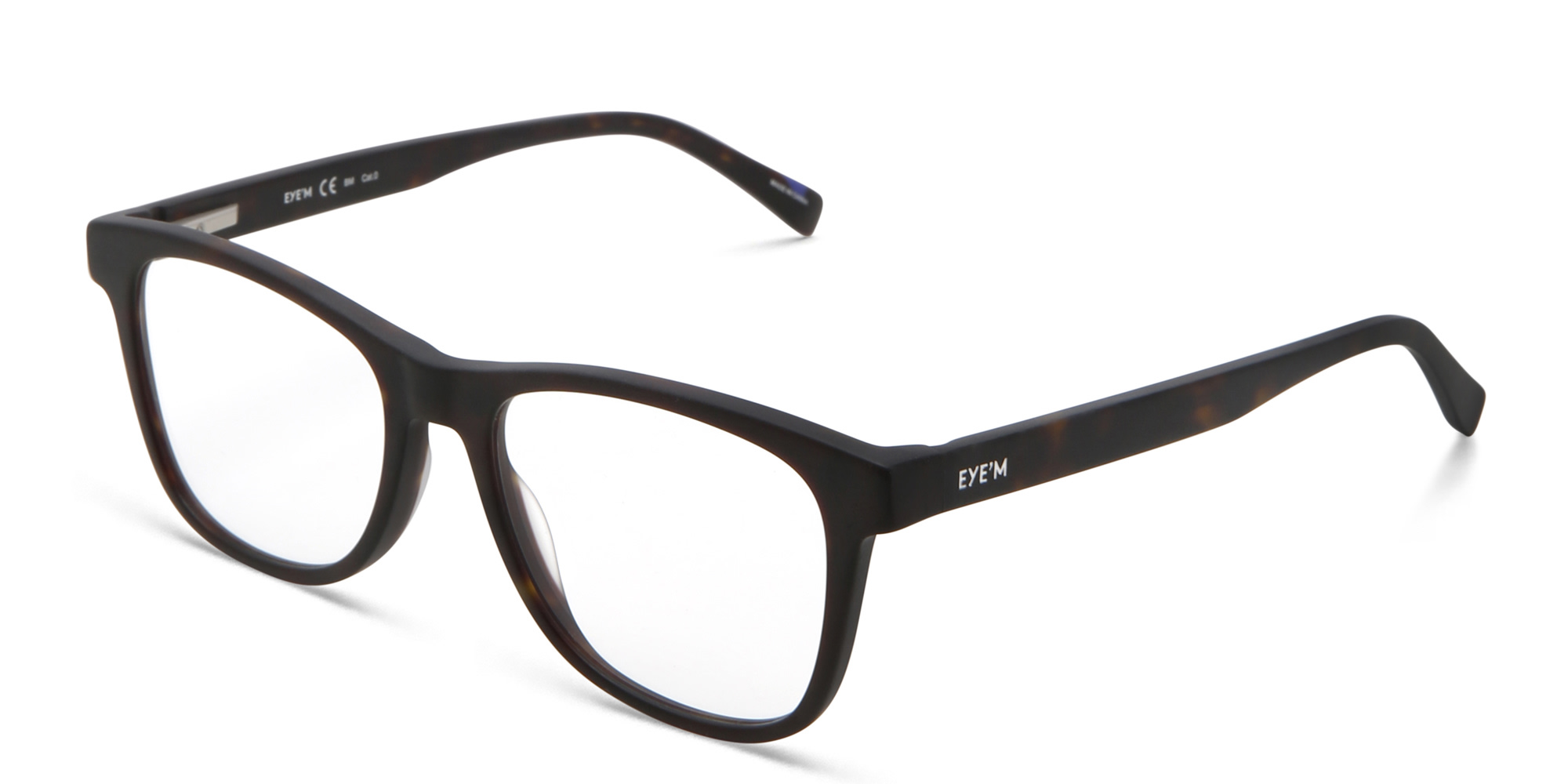 EYE'M Square Eyeglasses in Havana – Product Photo 2