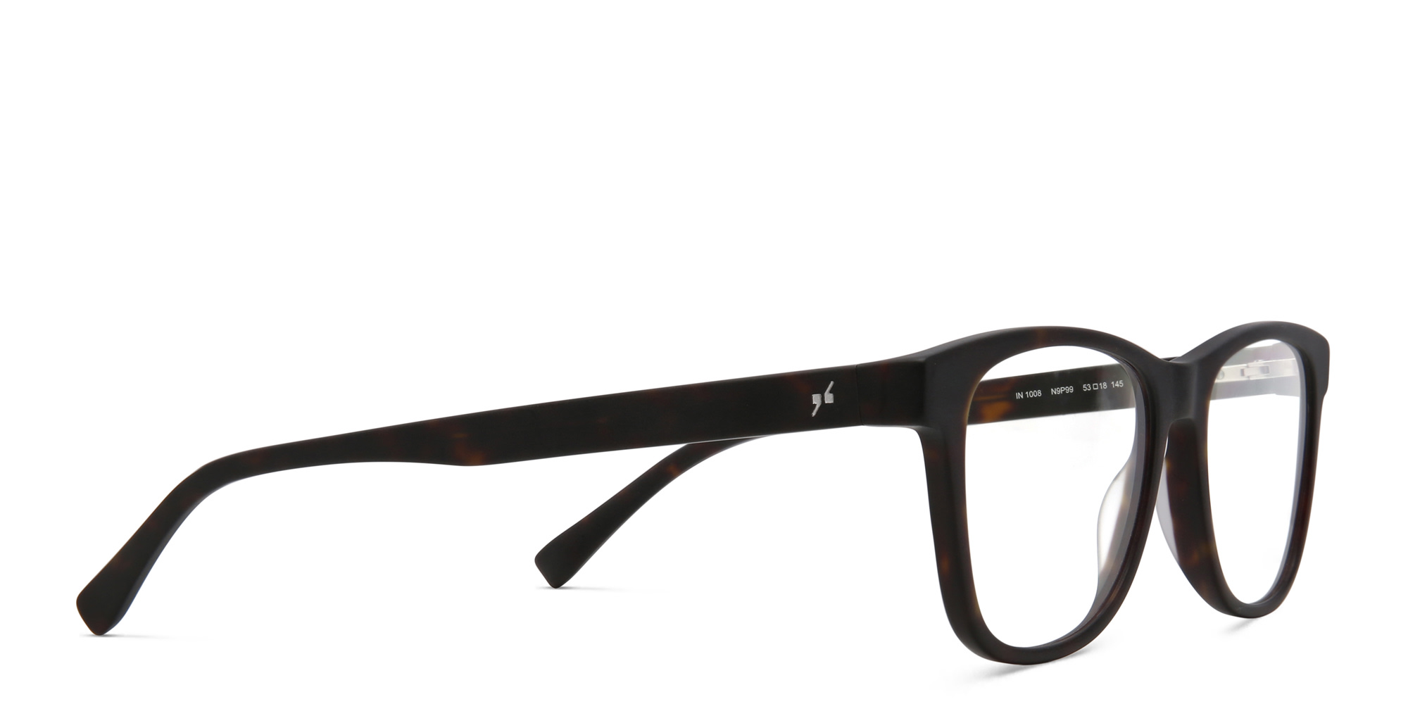 EYE'M Square Eyeglasses in Havana – Product Photo 3
