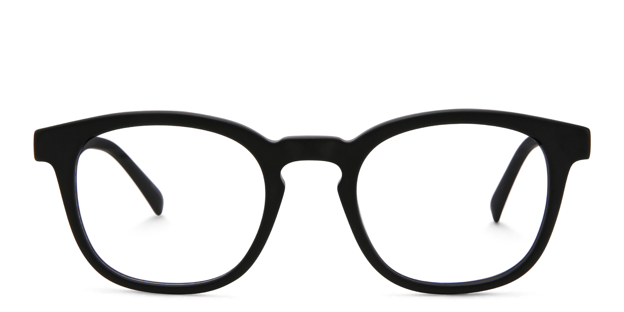 Shop EYE'M Square Eyeglasses in Black online.