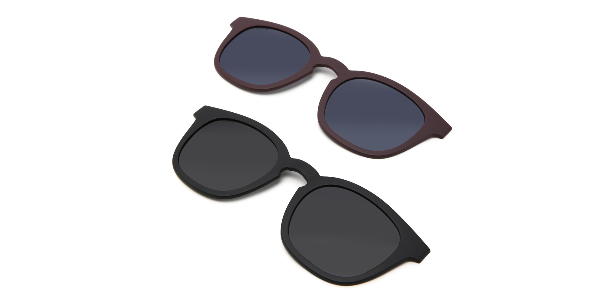Shop EYE'M Square Eyeglasses in Black online.