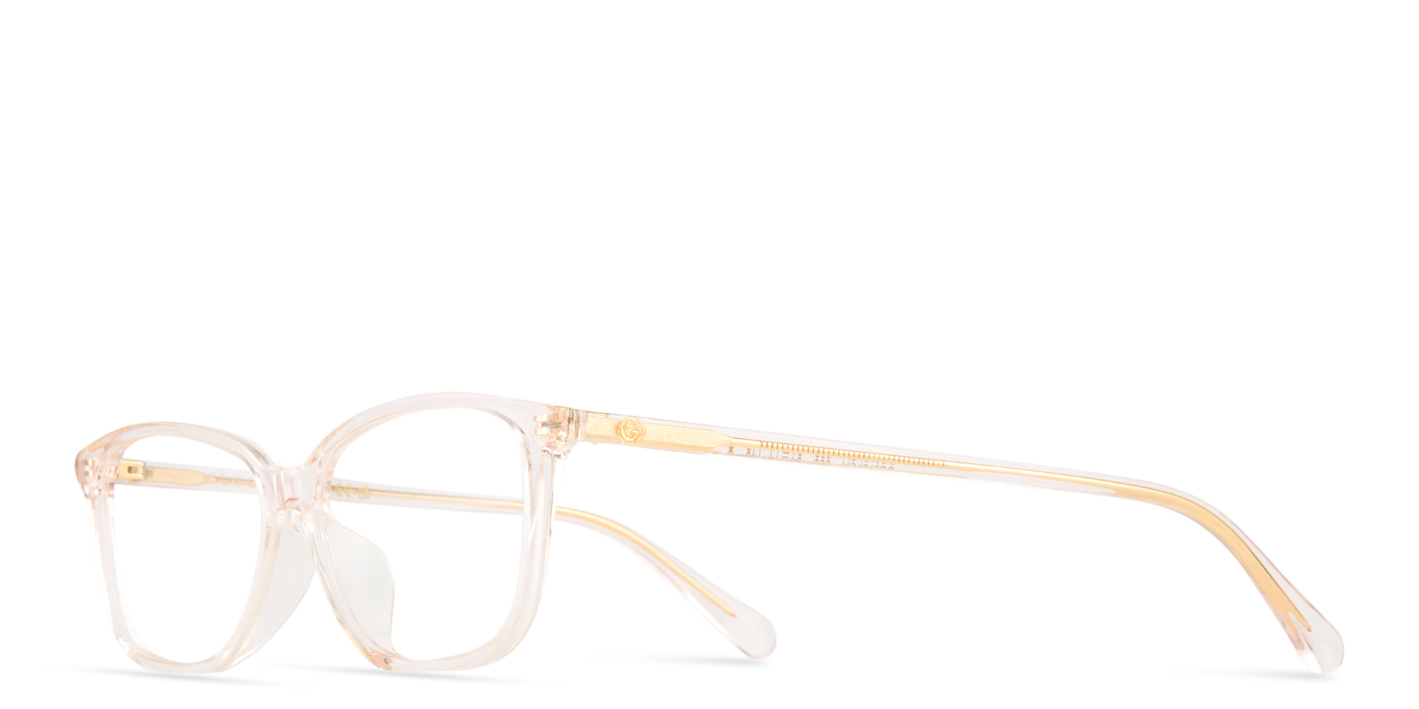 GUCCI Rectangle Eyeglasses in Pink – Product Photo 2
