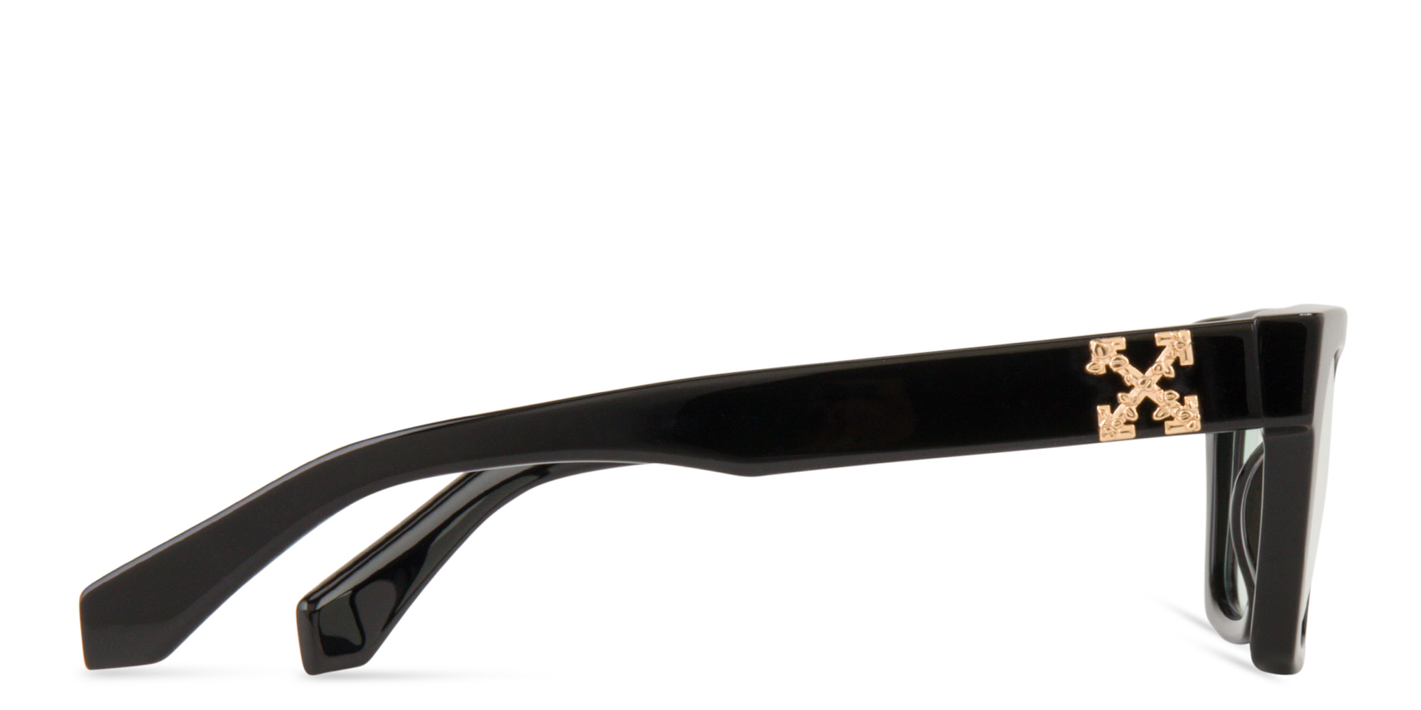 OFF WHITE Style 21 Unisex Square Eyeglasses in Black – Product Photo 3