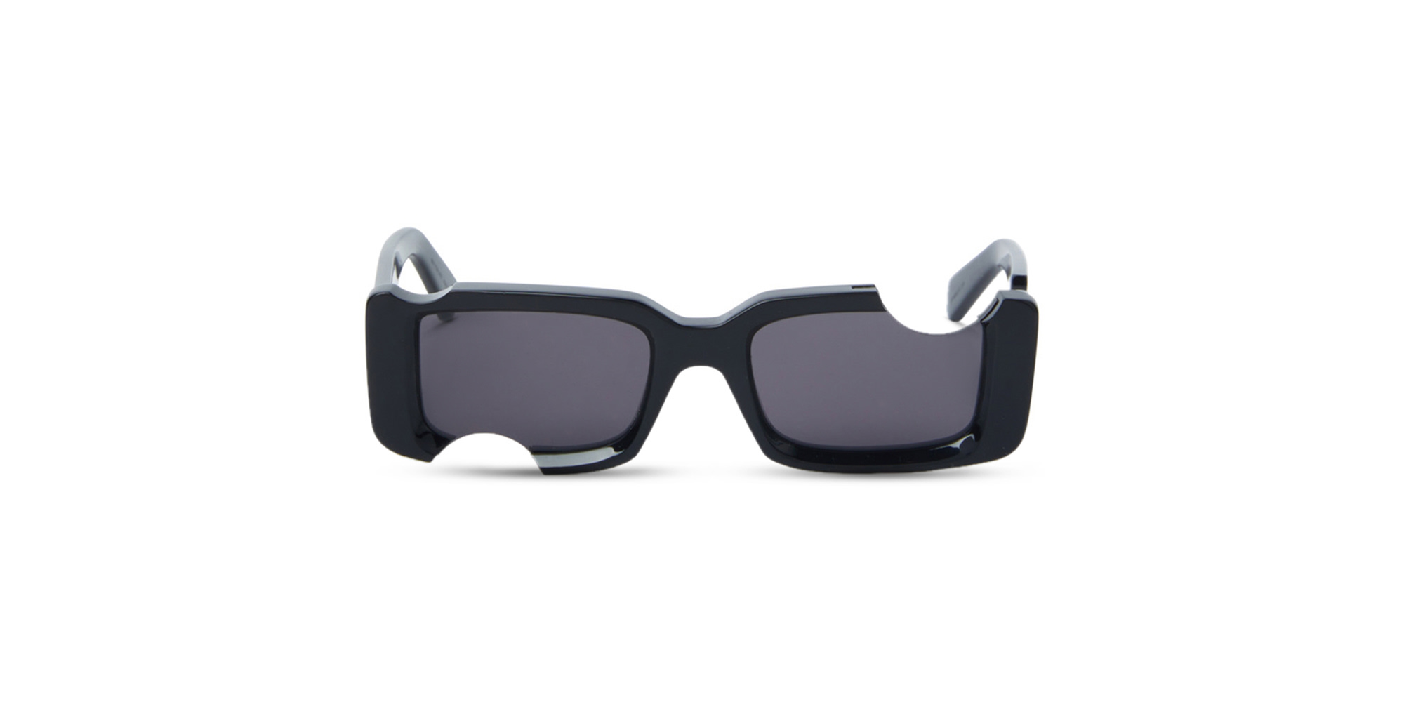 Shop OFF WHITE Cady Unisex Rectangle Sunglasses in Black online.