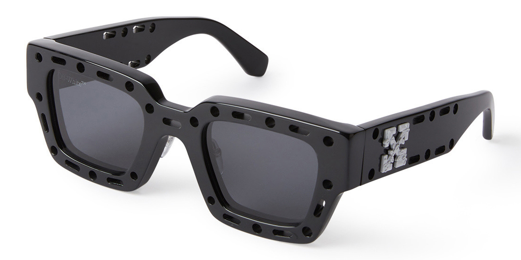 Shop OFF WHITE Mercer Unisex Square Sunglasses in Black online.