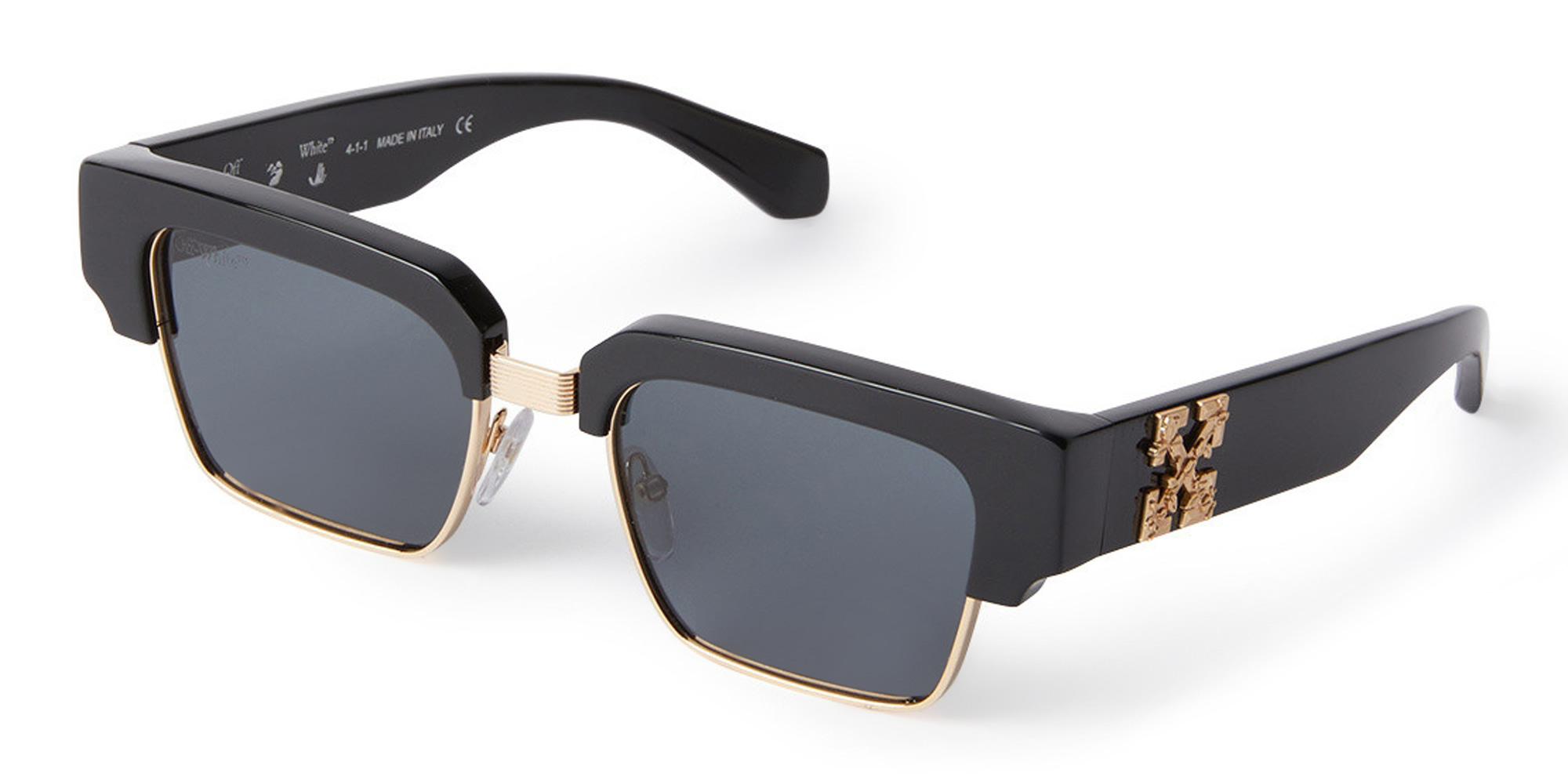 Shop OFF WHITE Washington Unisex Square Sunglasses in Black online.