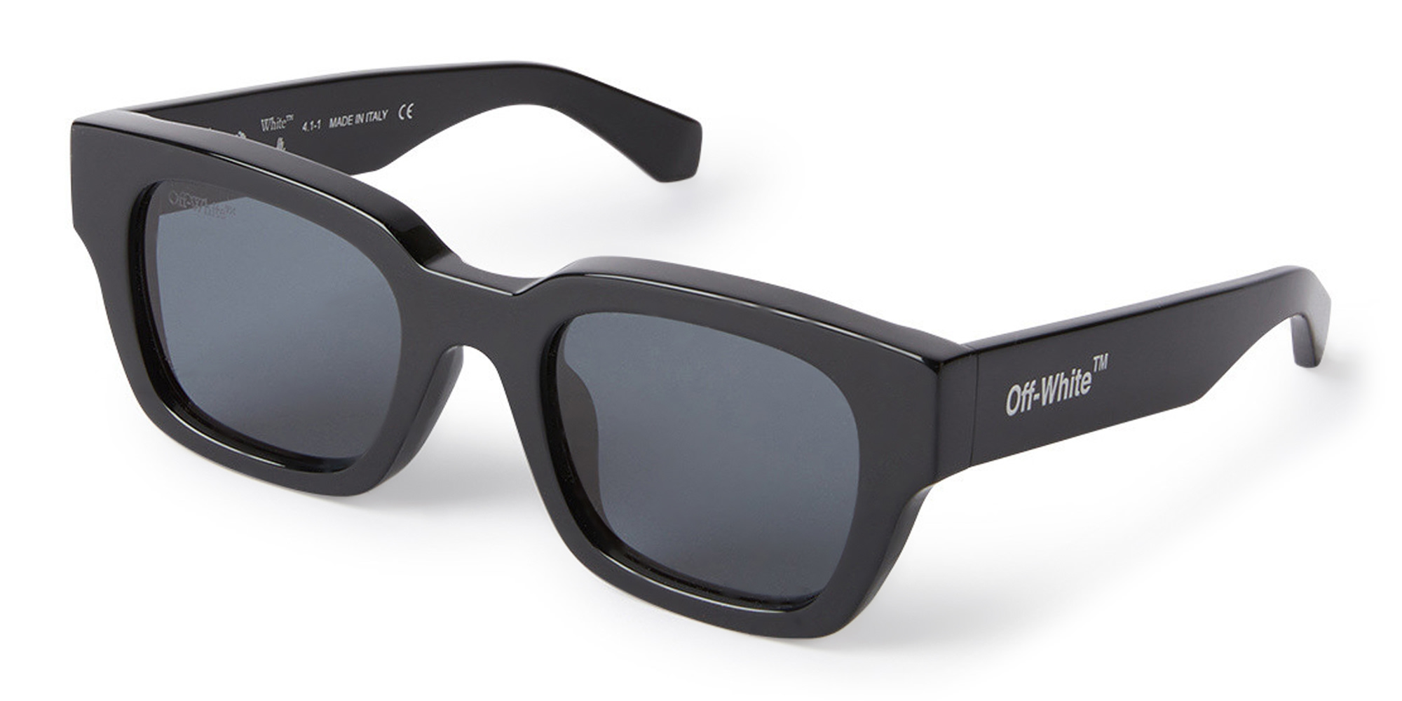 OFF WHITE Zurich Unisex Square Sunglasses in Black – Product Photo 1