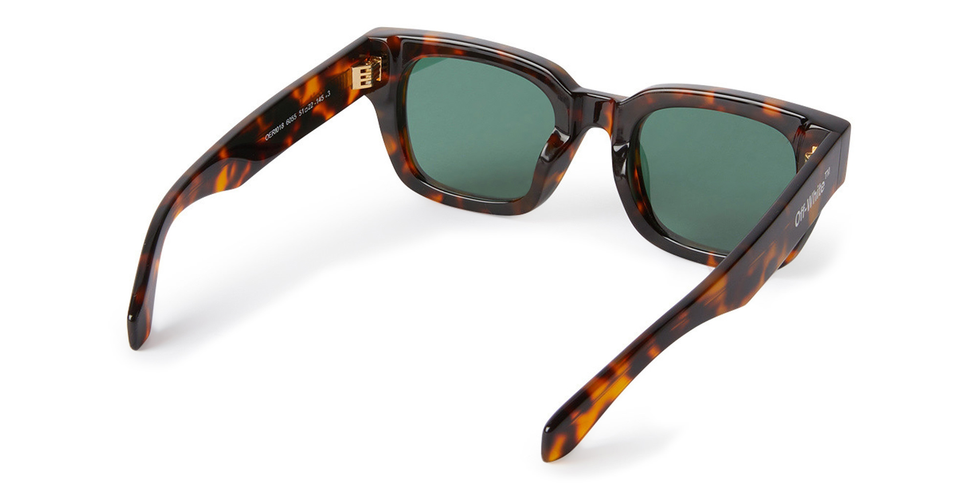 OFF WHITE Zurich Unisex Square Sunglasses in Havana – Product Photo 2