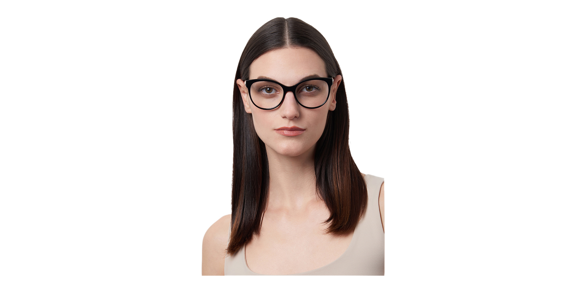 Shop JIMMY CHOO Cat Eye Eyeglasses in Striped Violet online.
