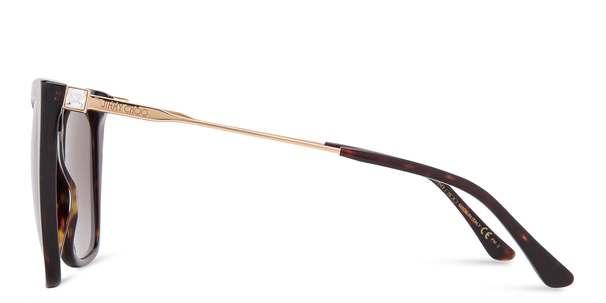 Shop JIMMY CHOO Seba/S Cat-Eye Sunglasses in Havana online.