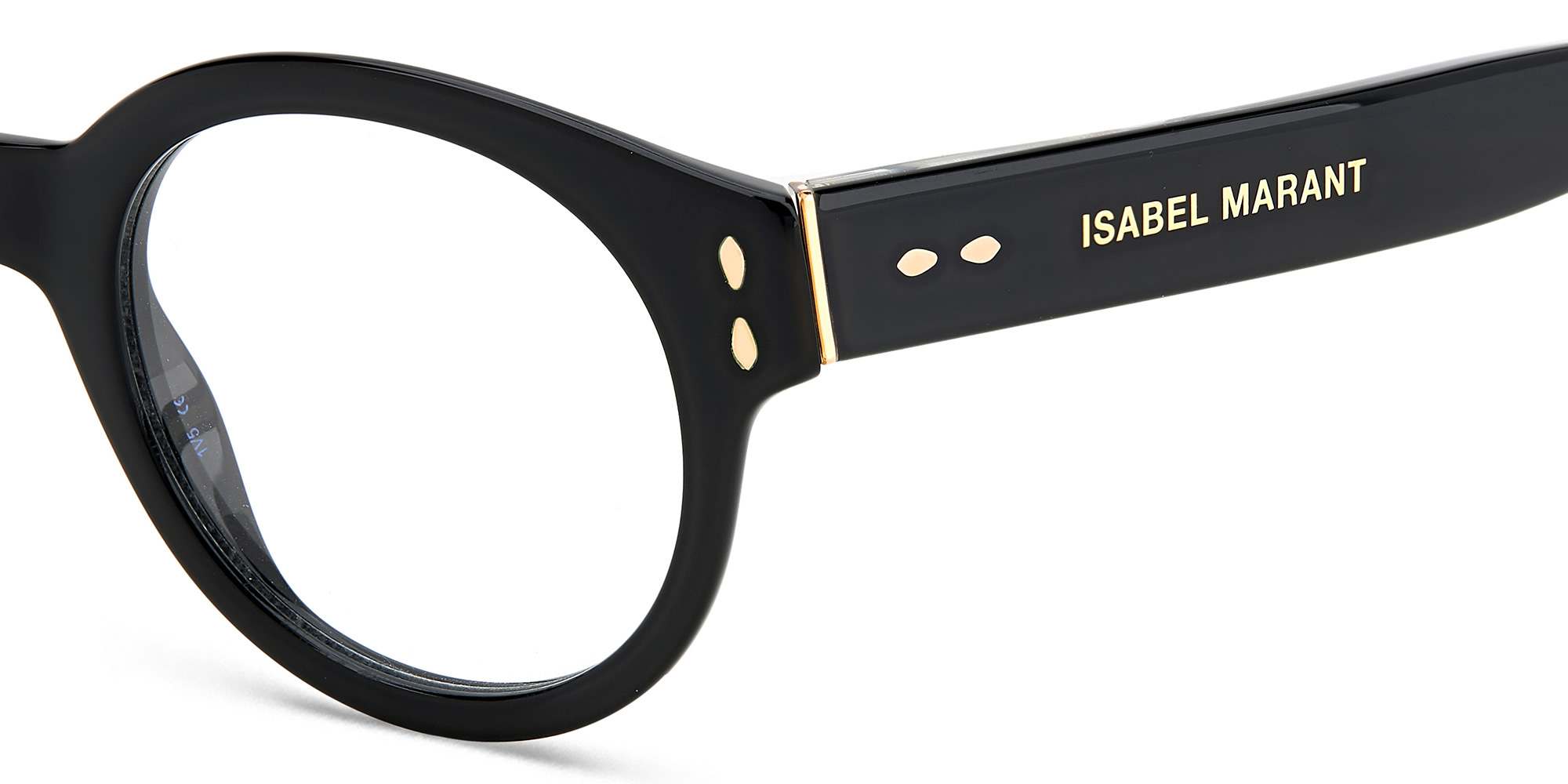 ISABEL MARANT Round Eyeglasses in Black – Product Photo 4