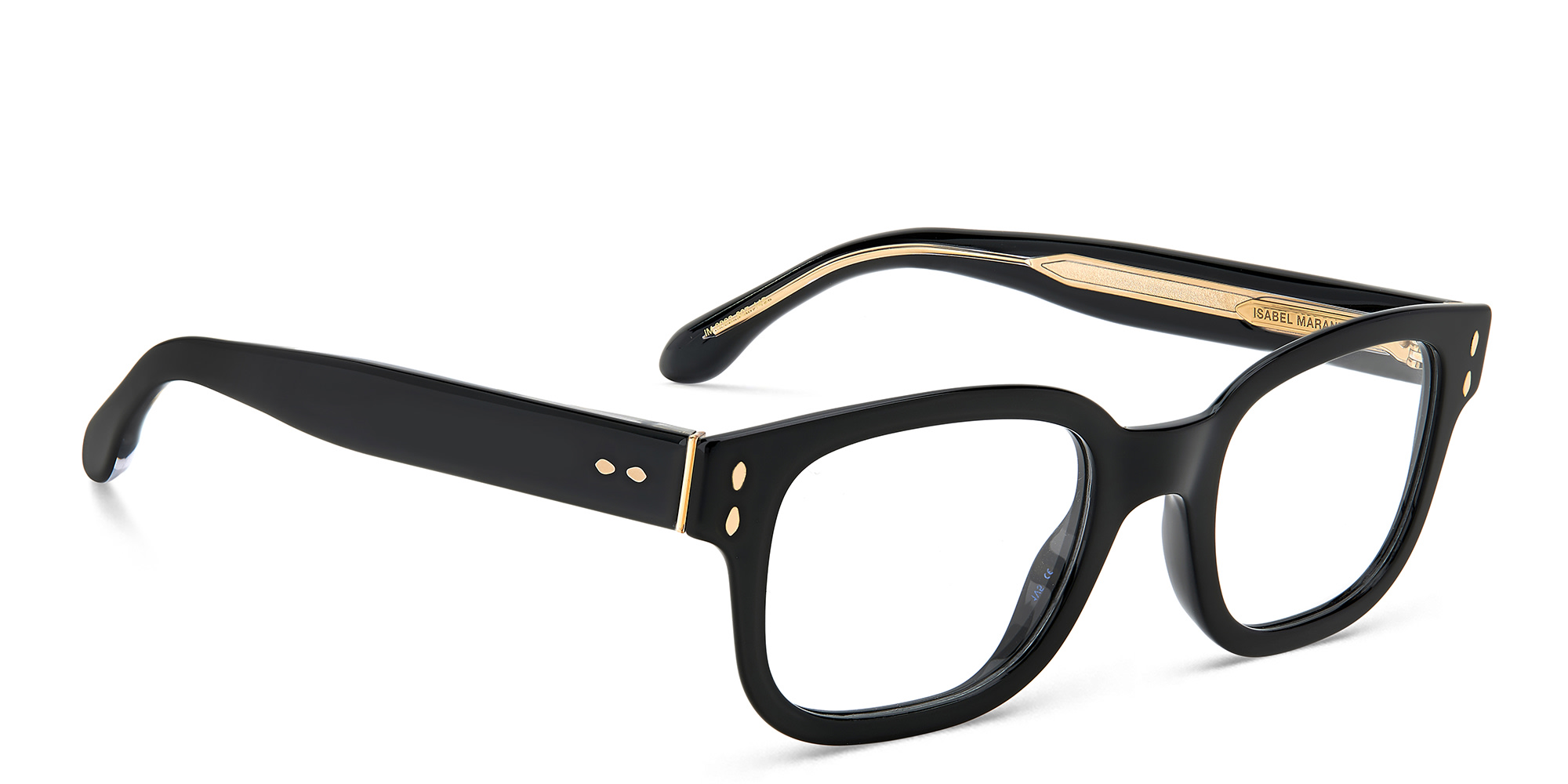 Shop ISABEL MARANT The New Rectangle Eyeglasses in Black online.