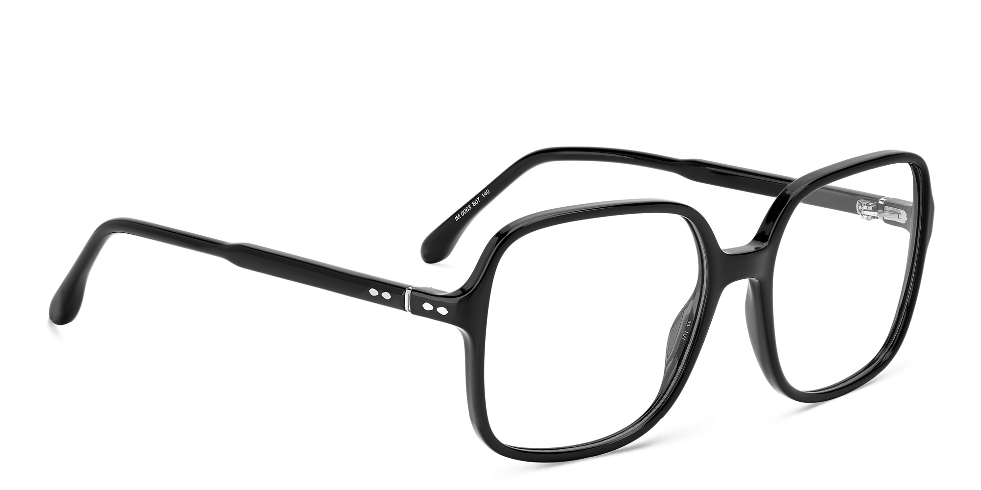 ISABEL MARANT Square Eyeglasses in Black – Product Photo 3