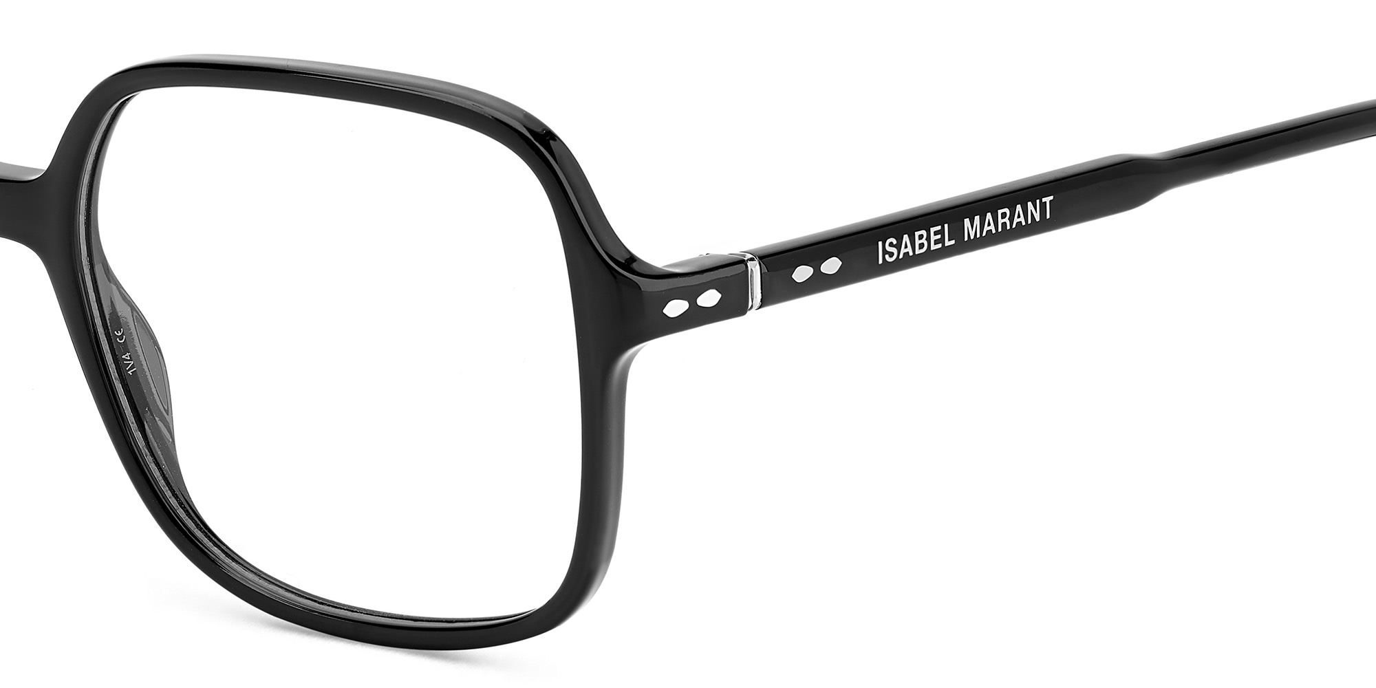 Shop ISABEL MARANT Square Eyeglasses in Black online.