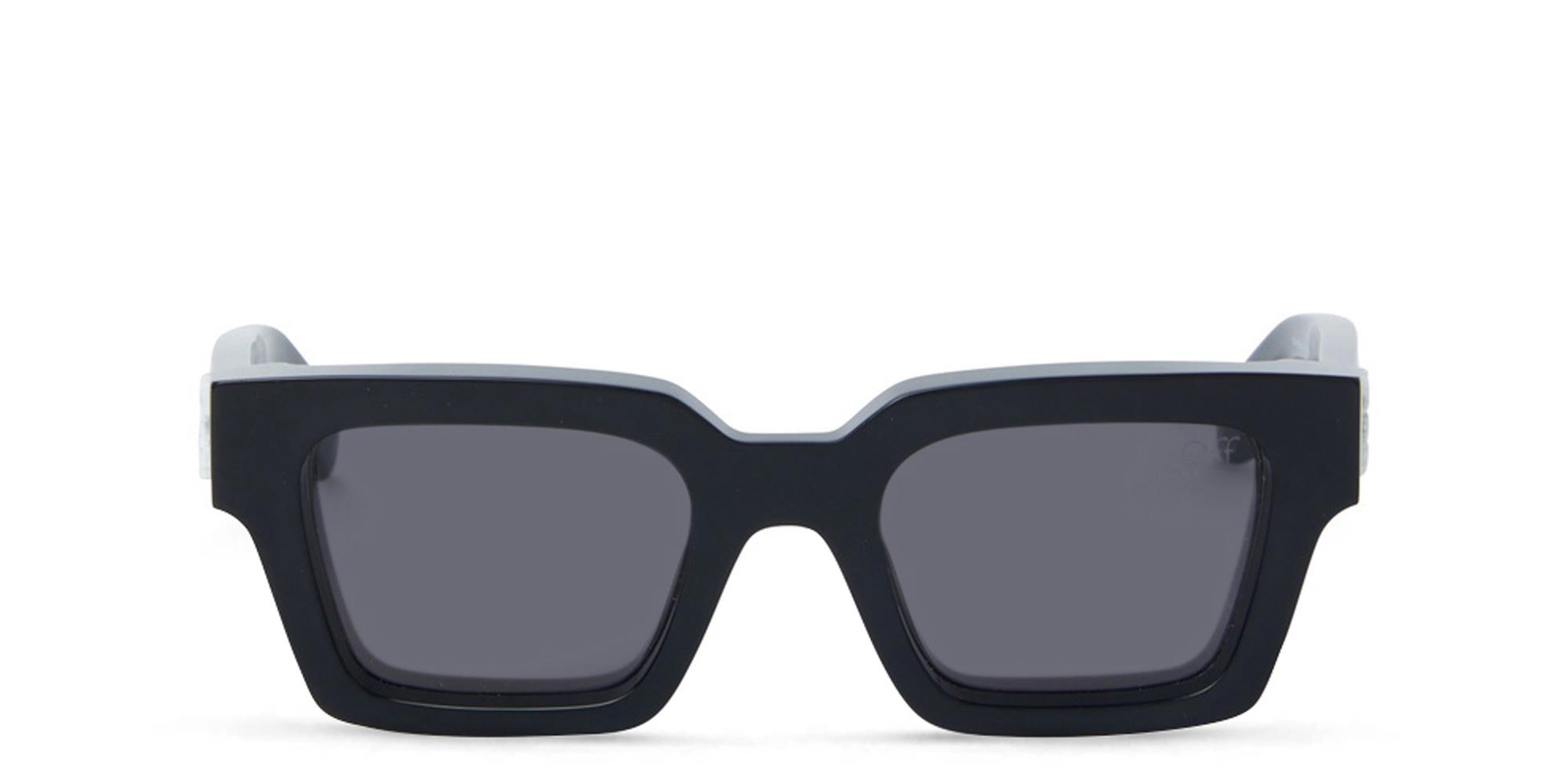 Shop OFF WHITE Unisex Square Sunglasses in Black online.