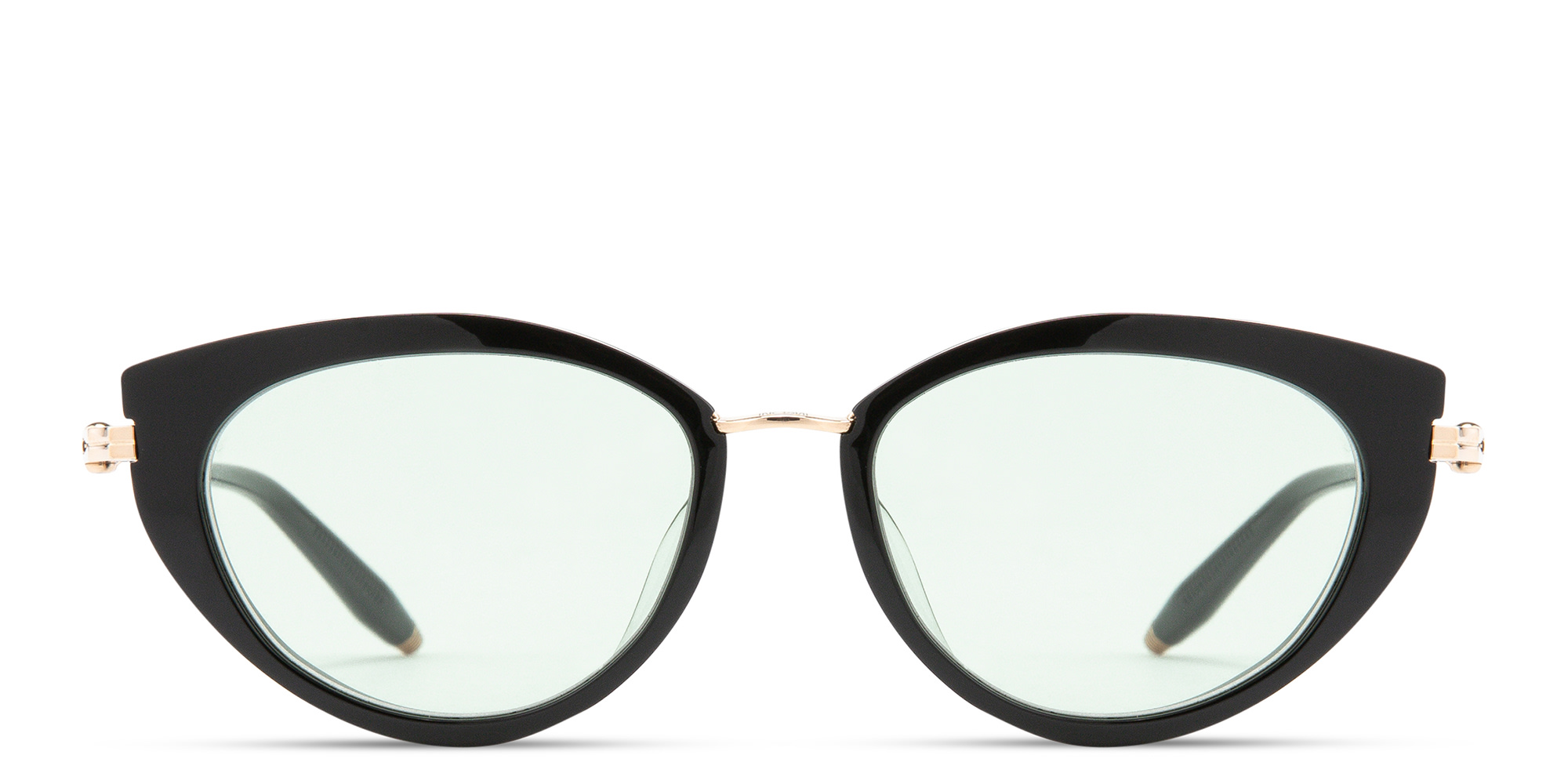 AKONI Athena Cat Eye Eyeglasses in Black – Product Photo 1