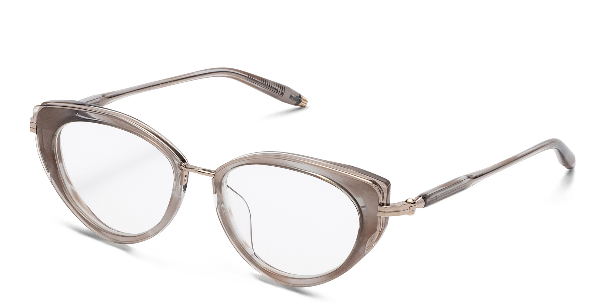 Shop AKONI Athena Cat Eye Eyeglasses in Grey online.