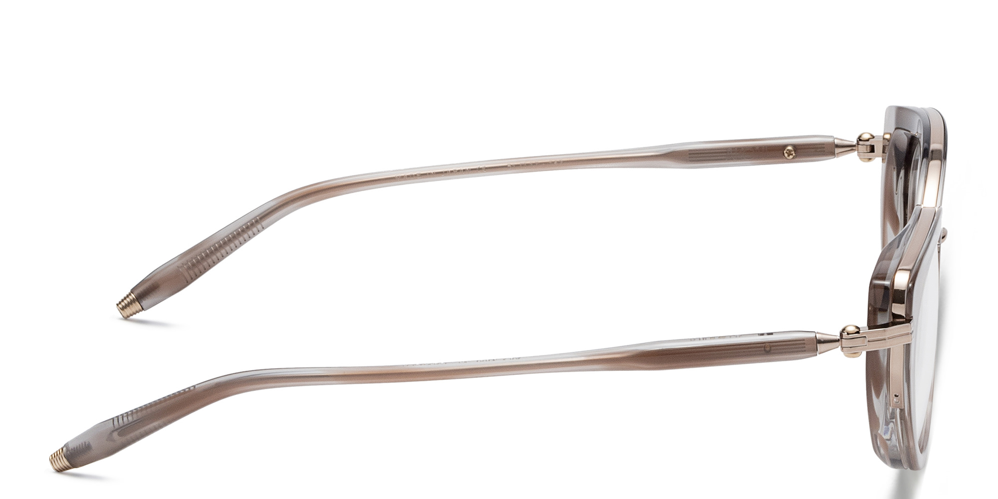 Shop AKONI Athena Cat Eye Eyeglasses in Grey online.