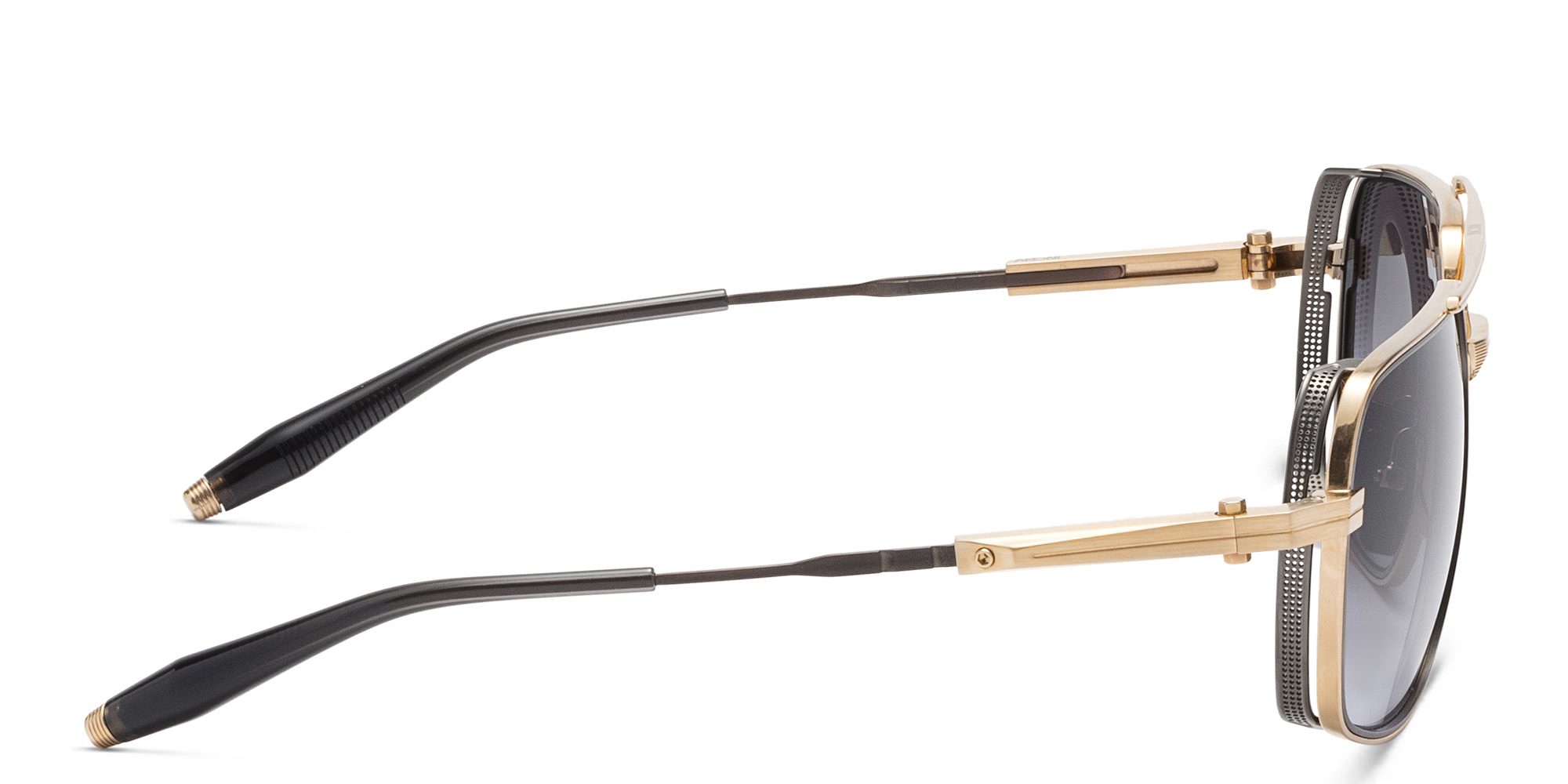 تسوق نظارة شمسية "باثفايندر" بإطار مستطيل آكوني بلون ذهبي أونلاين.