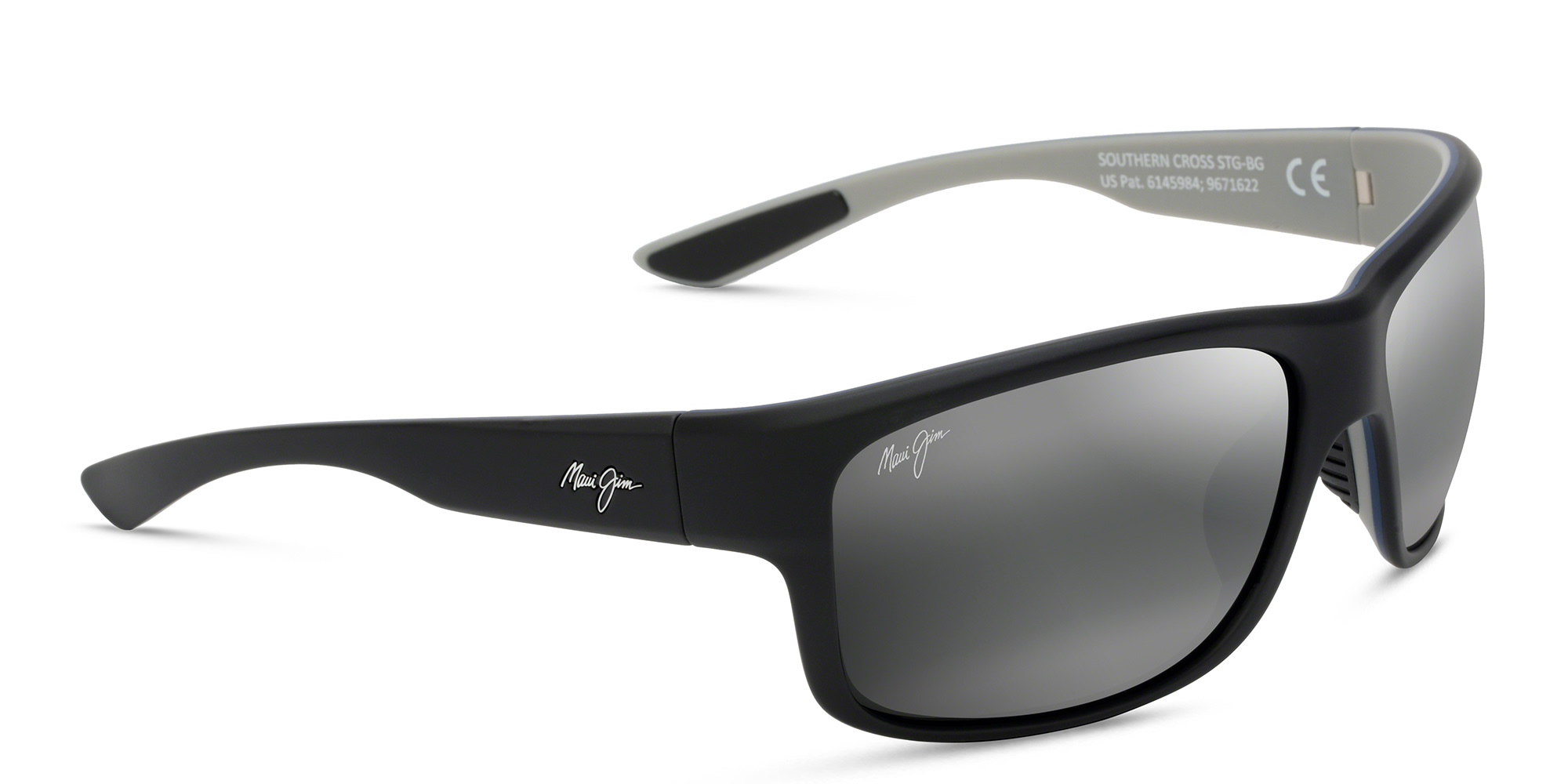 Shop Maui Jim Rectangle Sunglasses in Black online.