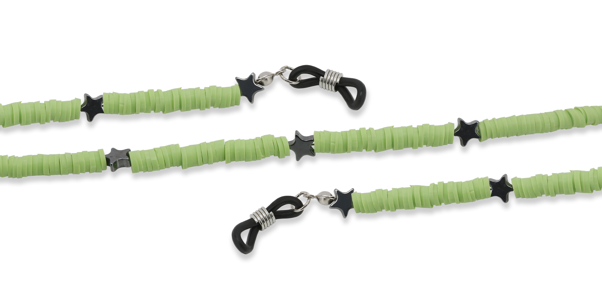 The RICCI DISTRICT Crystals & Hematite Glasses Chain – Product Photo 2