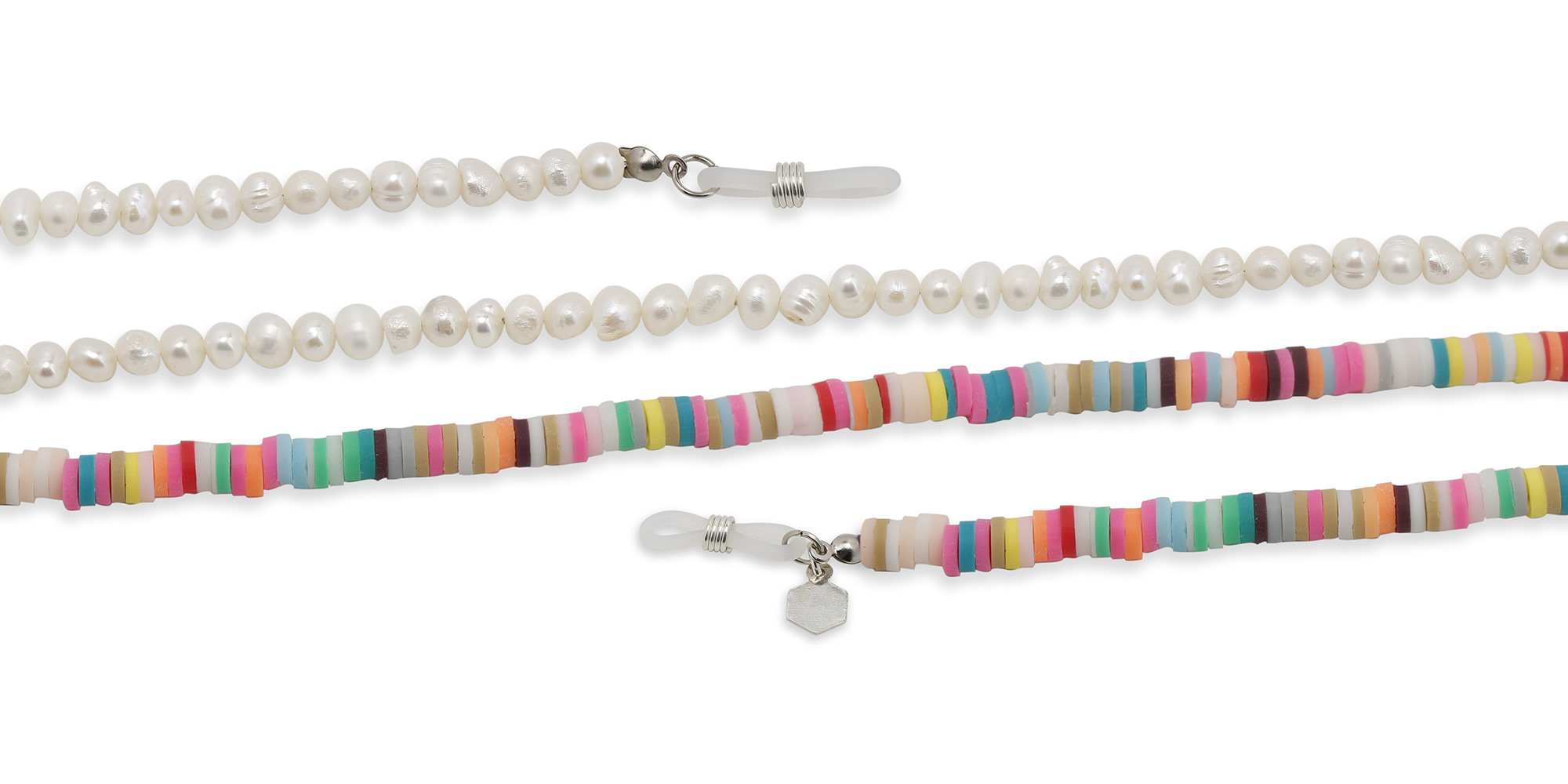 Shop The RICCI DISTRICT Crystals & Mother of Pearl Glasses Chain online.