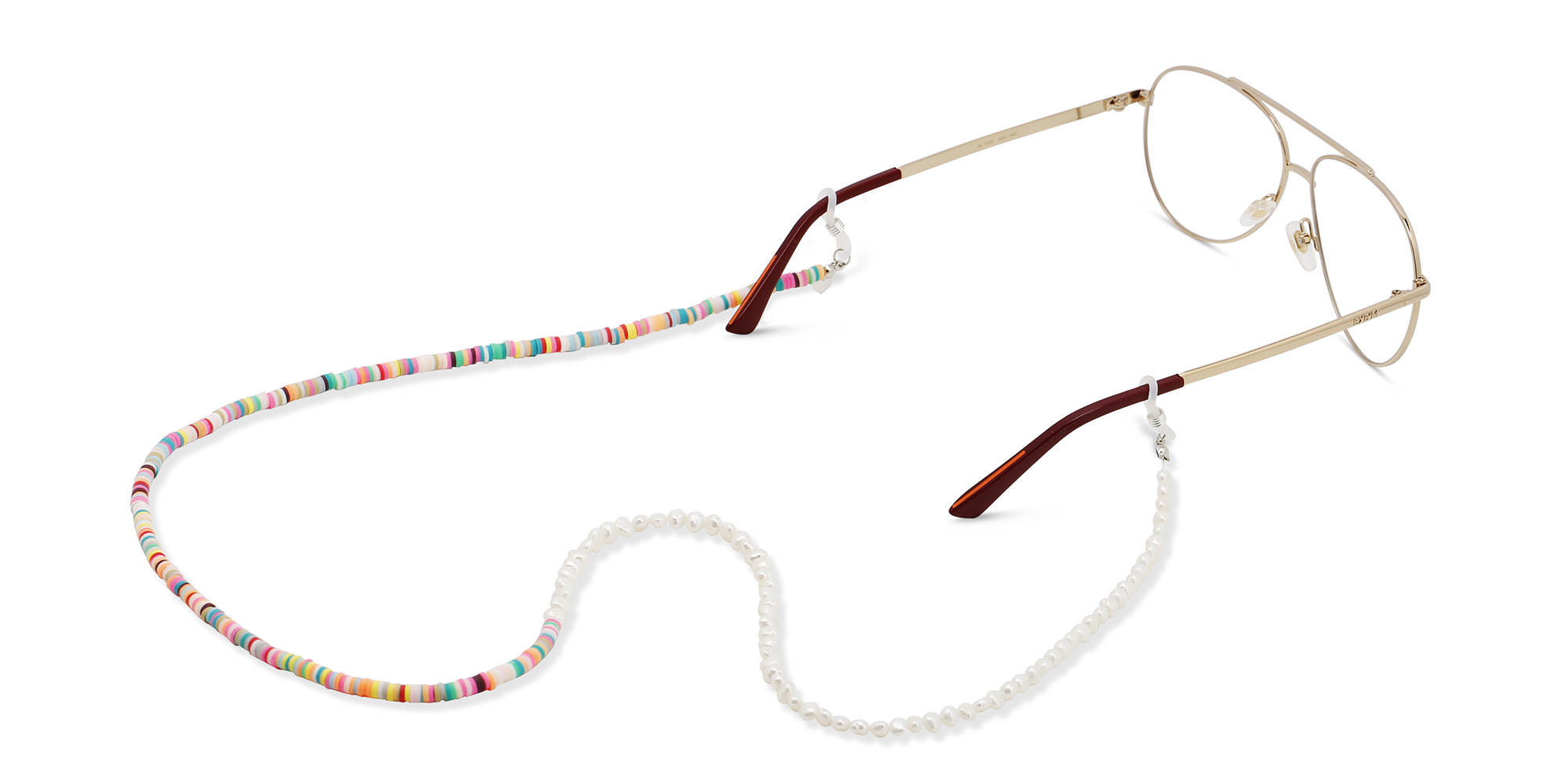 Shop The RICCI DISTRICT Crystals & Mother of Pearl Glasses Chain online.