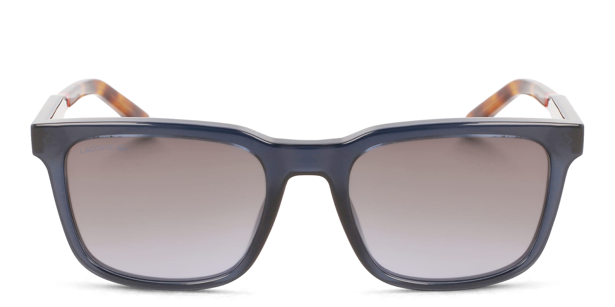 Shop Lacoste Rectangle Sunglasses in Blue online.