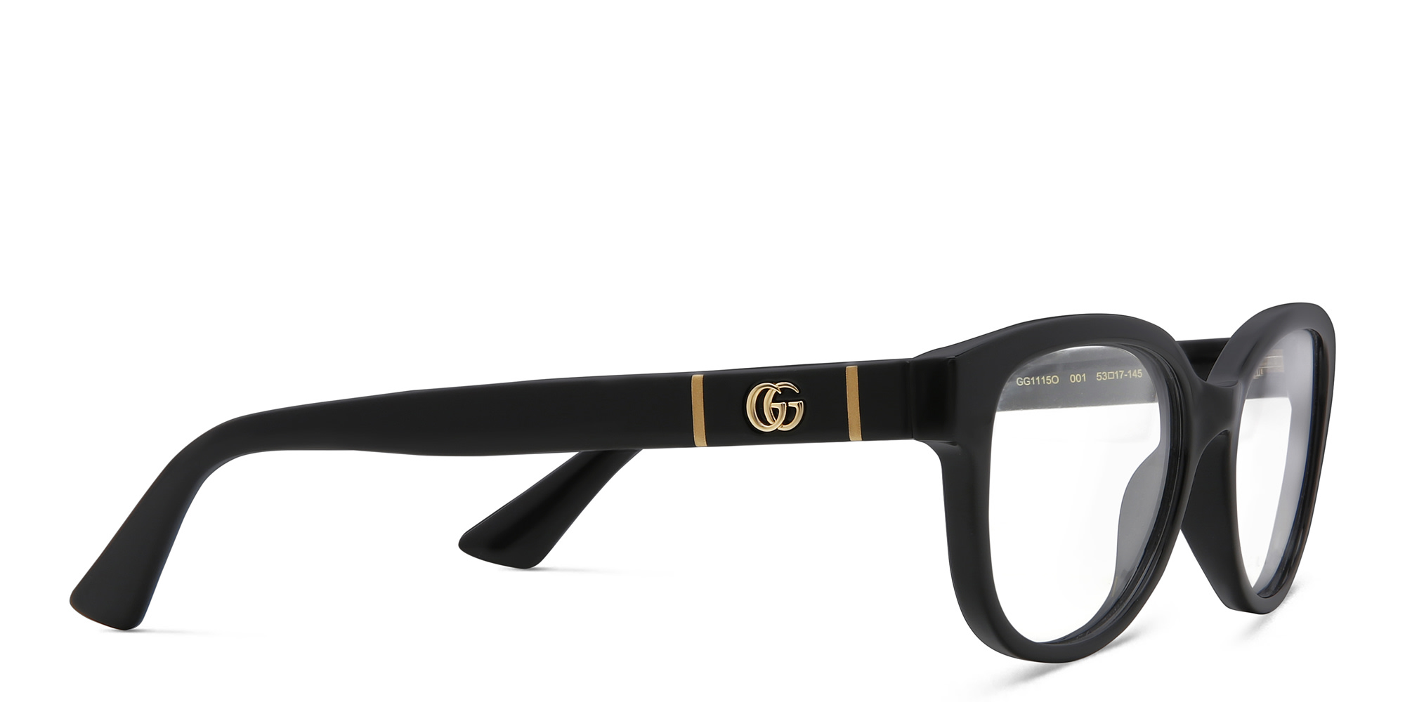 GUCCI Square Eyeglasses in Black – Product Photo 3