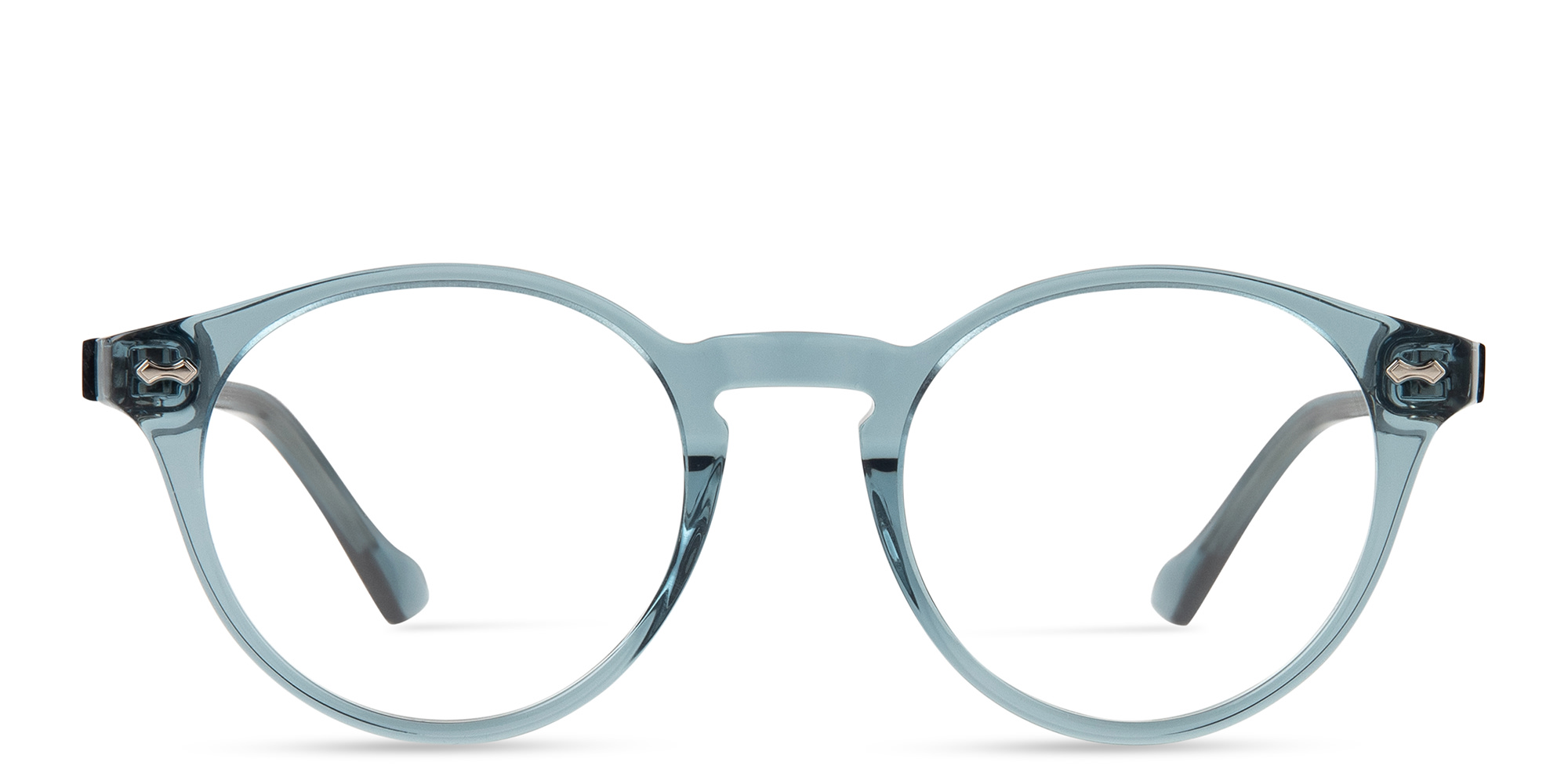 GUCCI Unisex Round Eyeglasses in Blue – Product Photo 1
