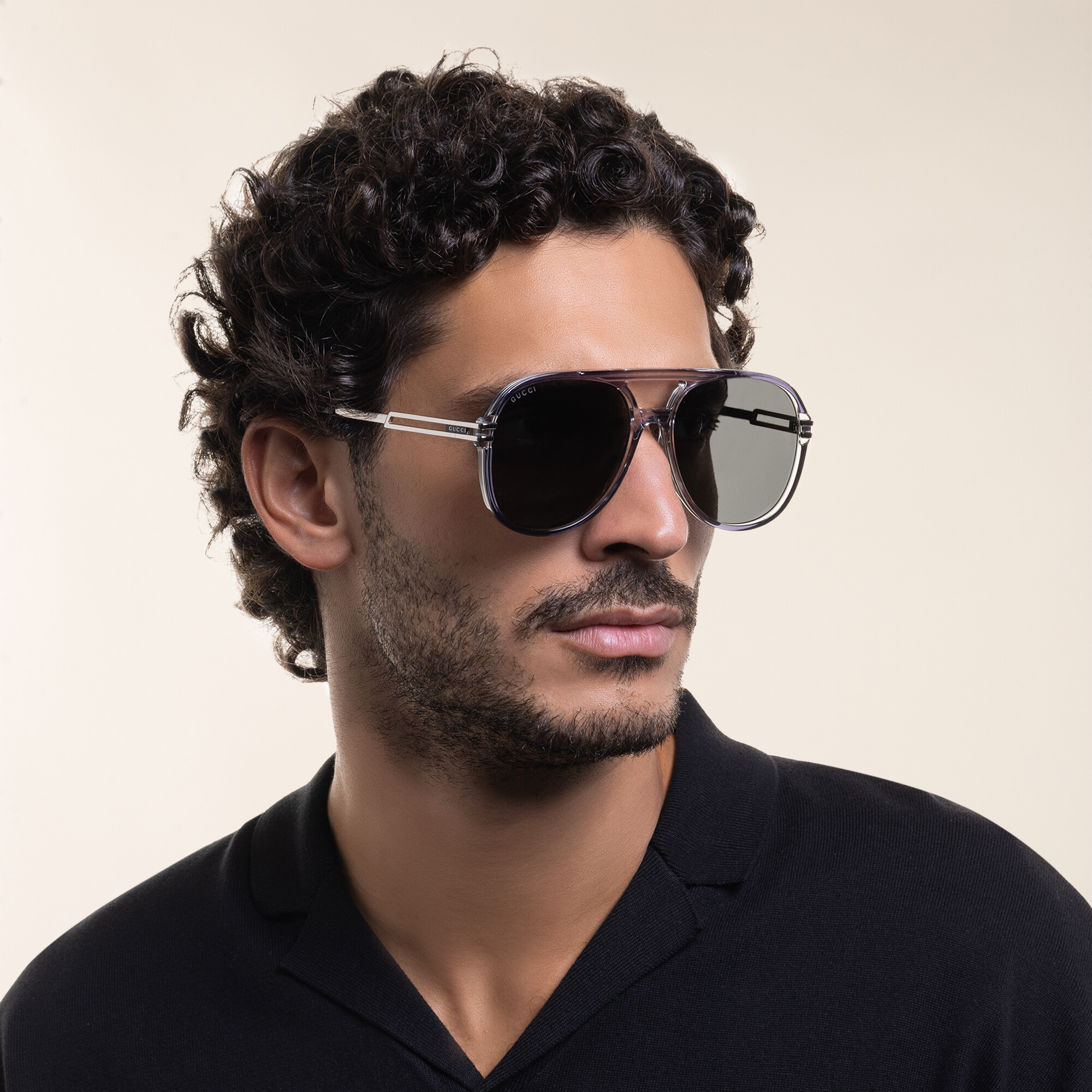 GUCCI Aviator Sunglasses in Grey – Product Photo 6