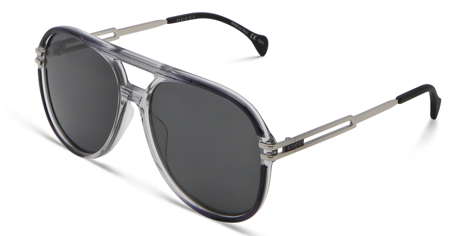 GUCCI Aviator Sunglasses in Grey – Product Photo 2