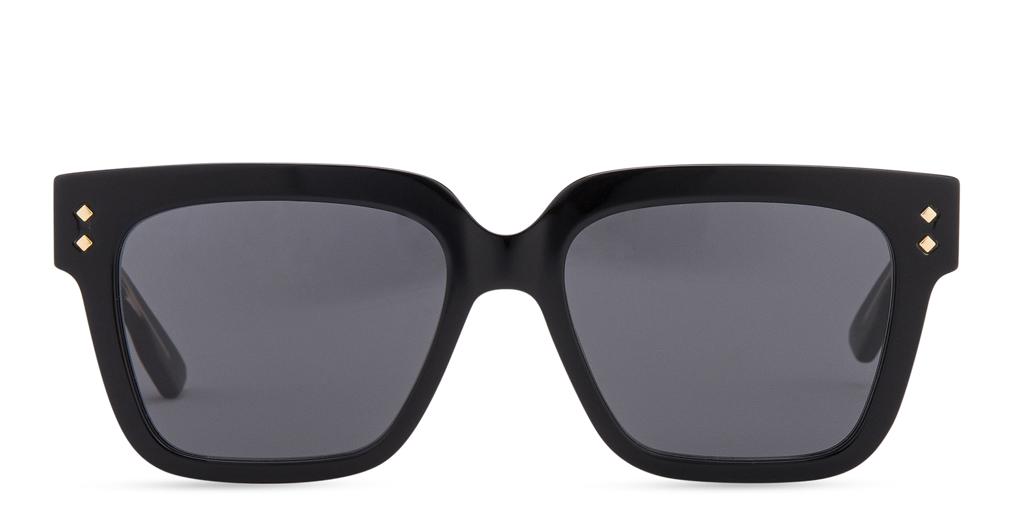 Shop GUCCI Square Sunglasses in Black online.
