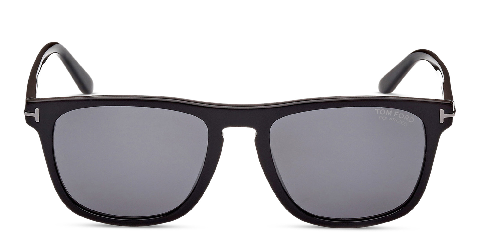 Shop TOM FORD Gerard-02 Square Sunglasses in Shiny Black online.