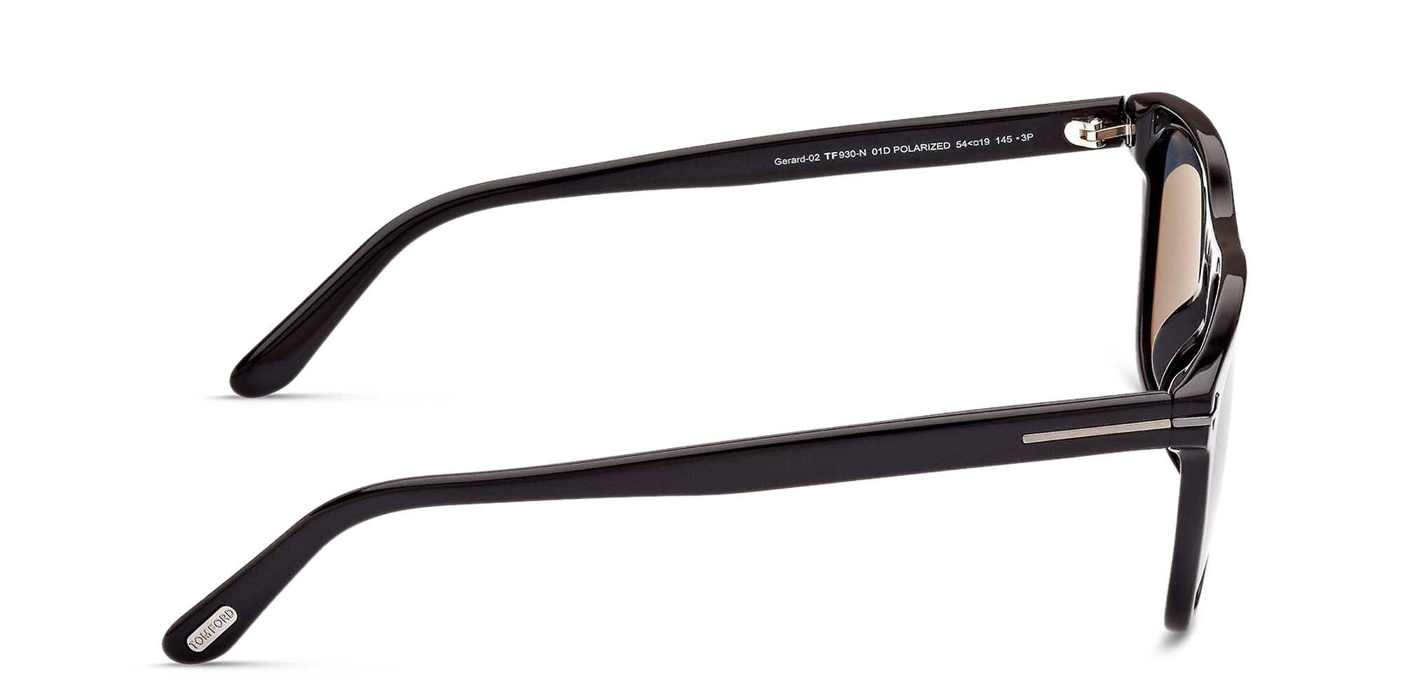 Shop TOM FORD Gerard-02 Square Sunglasses in Shiny Black online.