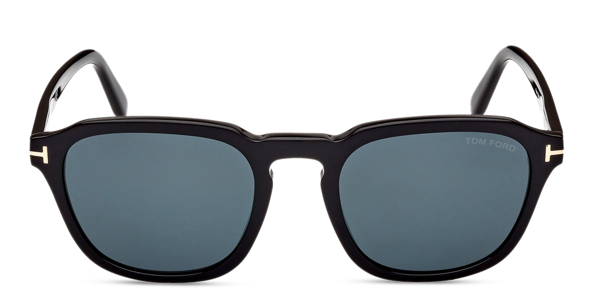 Shop TOM FORD Square Sunglasses in Shiny Black online.