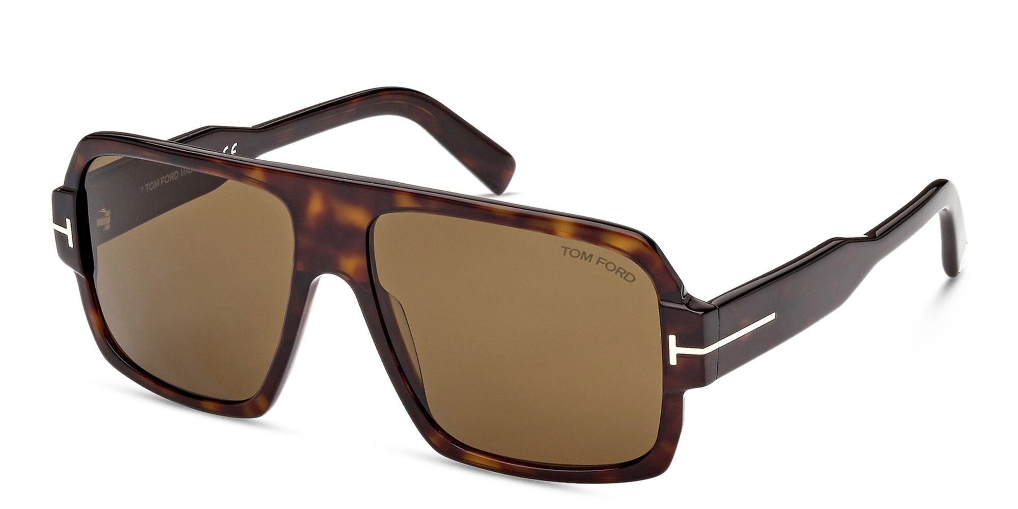 TOM FORD Aviator Sunglasses in Dark Havana – Product Photo 2