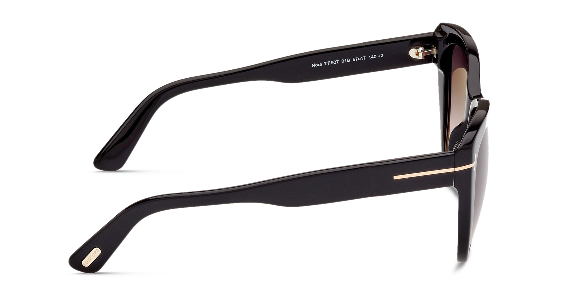 Shop TOM FORD Cat-Eye Sunglasses in Shiny Black online.