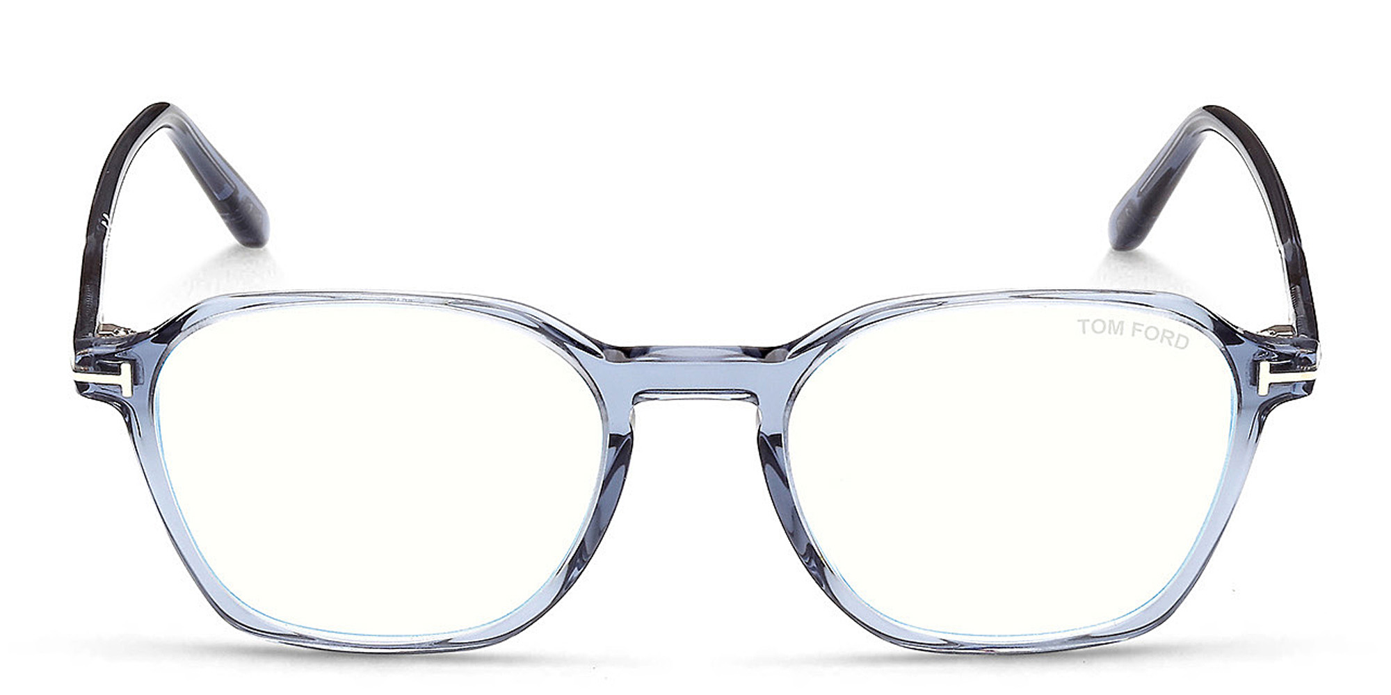Shop TOM FORD Irregular Eyeglasses in Blue online.