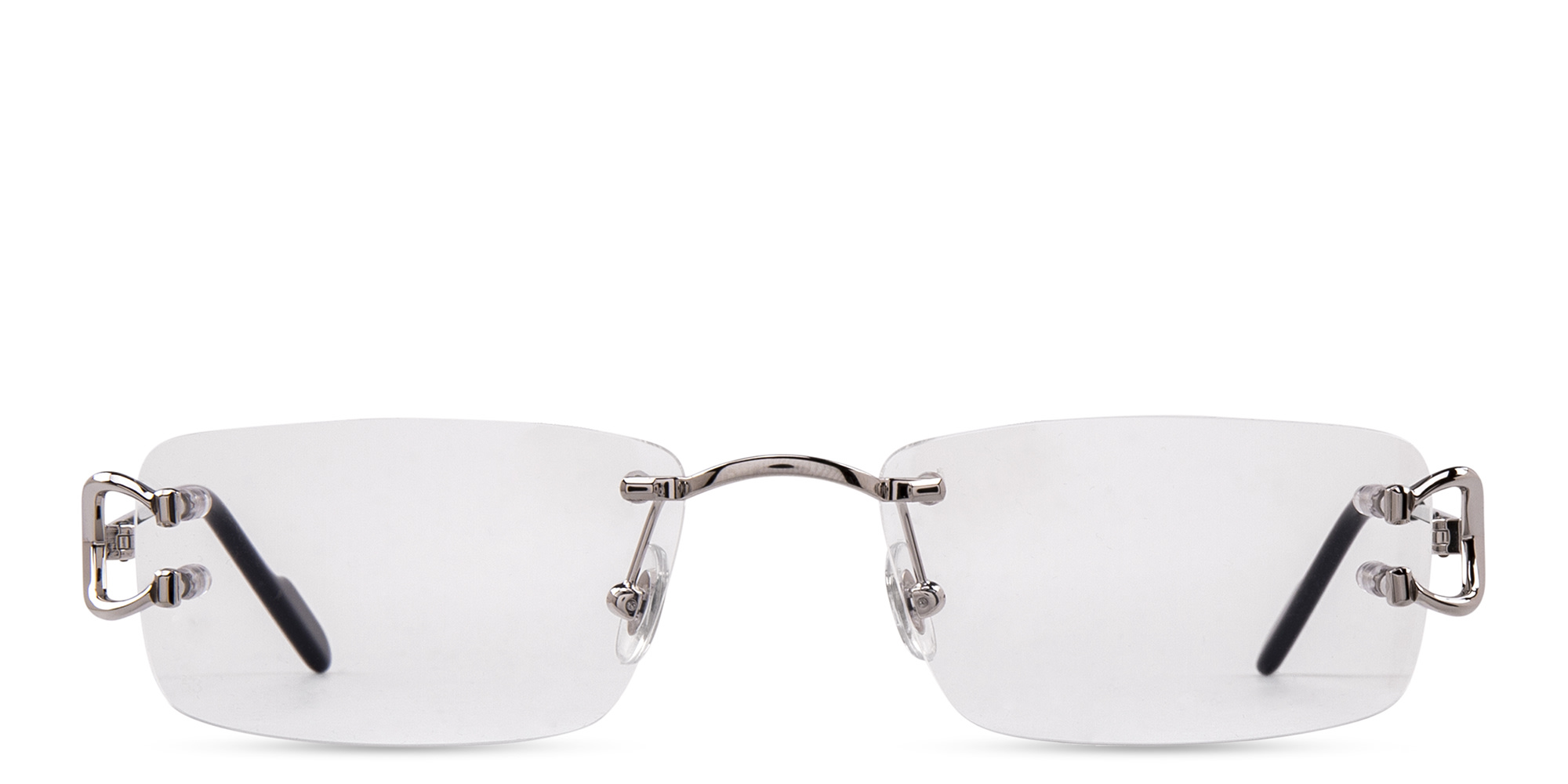 Cartier Signature 'C'de Cartier Rimless Eyeglasses in Silver – Product Photo 1