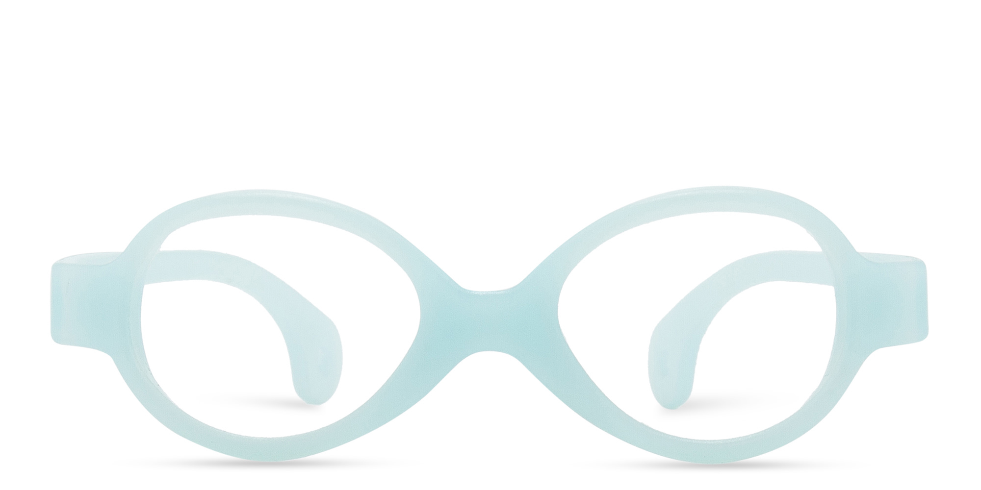 Mira Flex Kids Round Eyeglasses in Blue – Product Photo 1