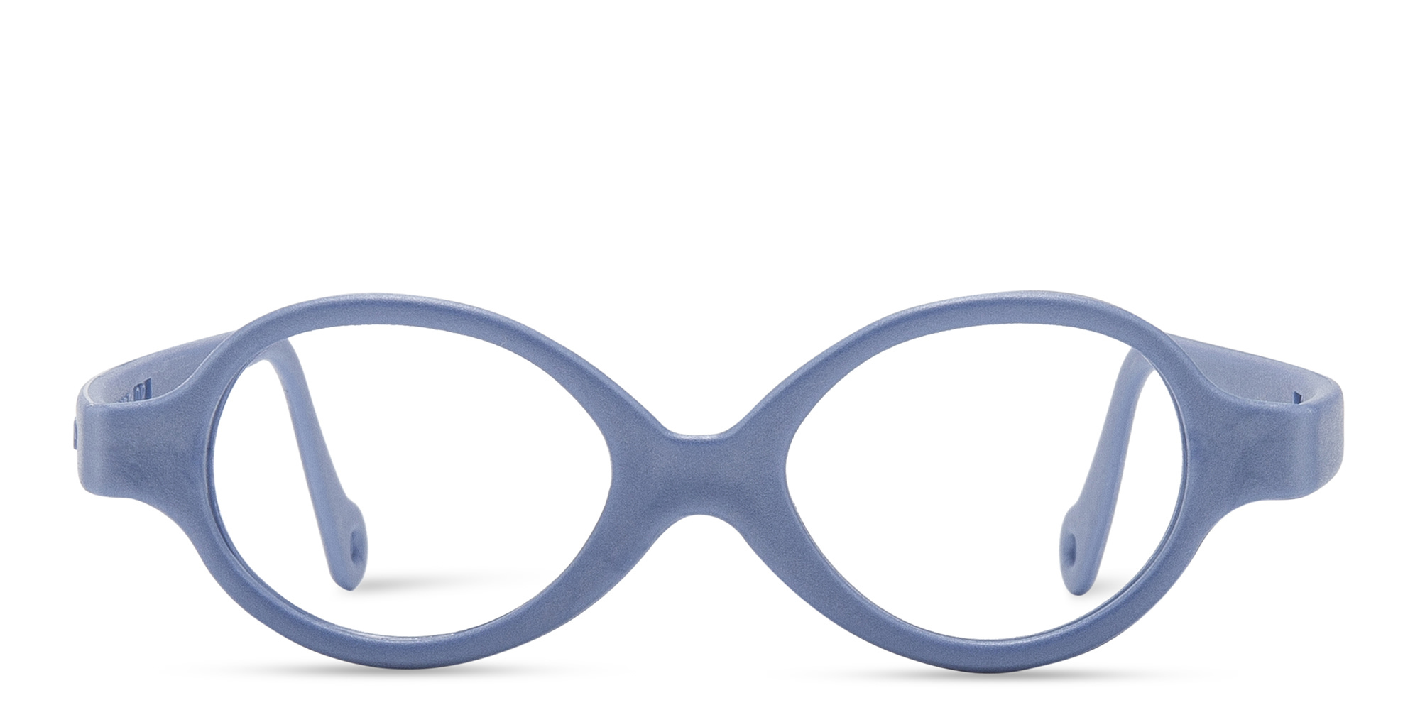 Mira Flex Kids Round Eyeglasses in Blue – Product Photo 1